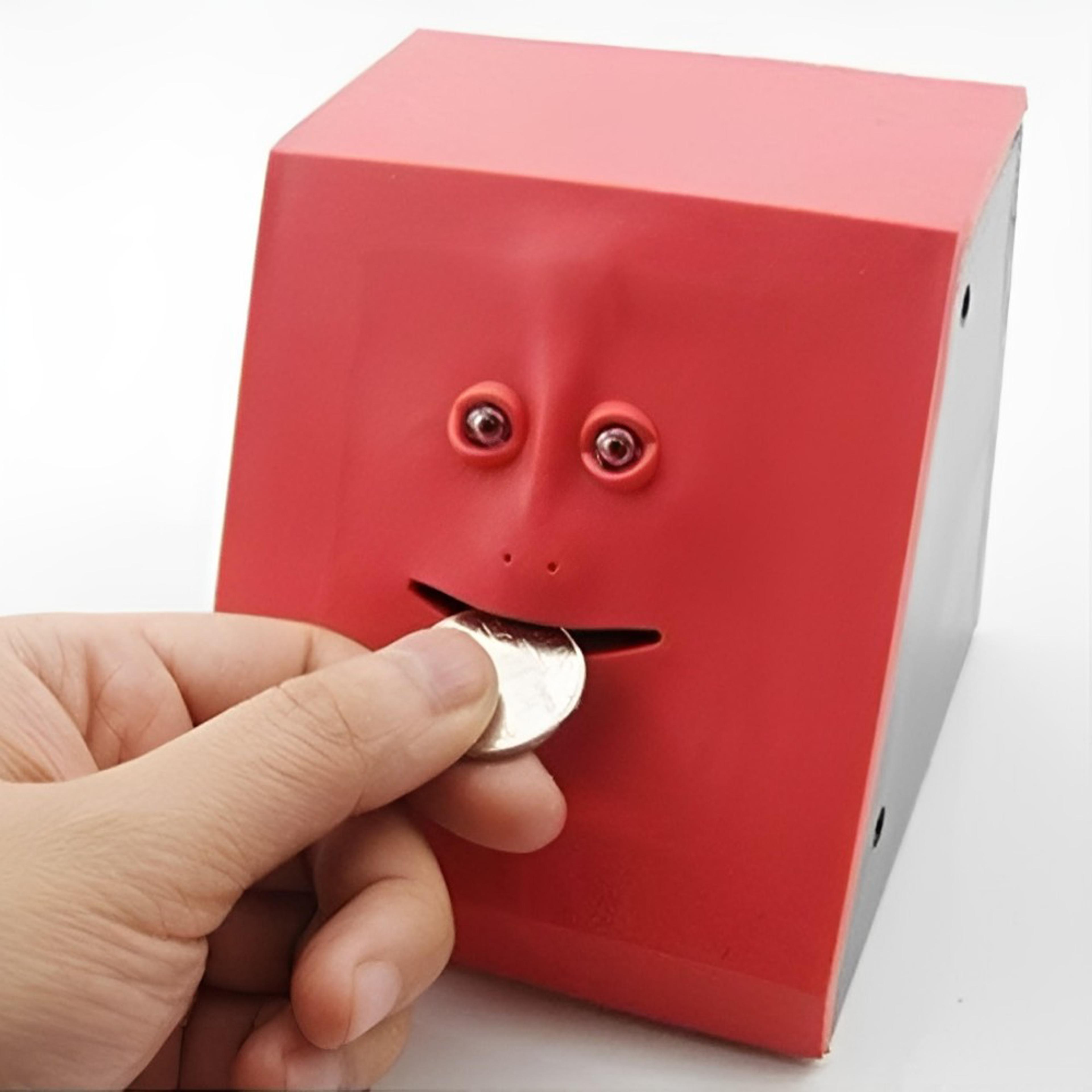 face-shaped coin saving box – fun kids money bank, perfect birthday & christmas gift