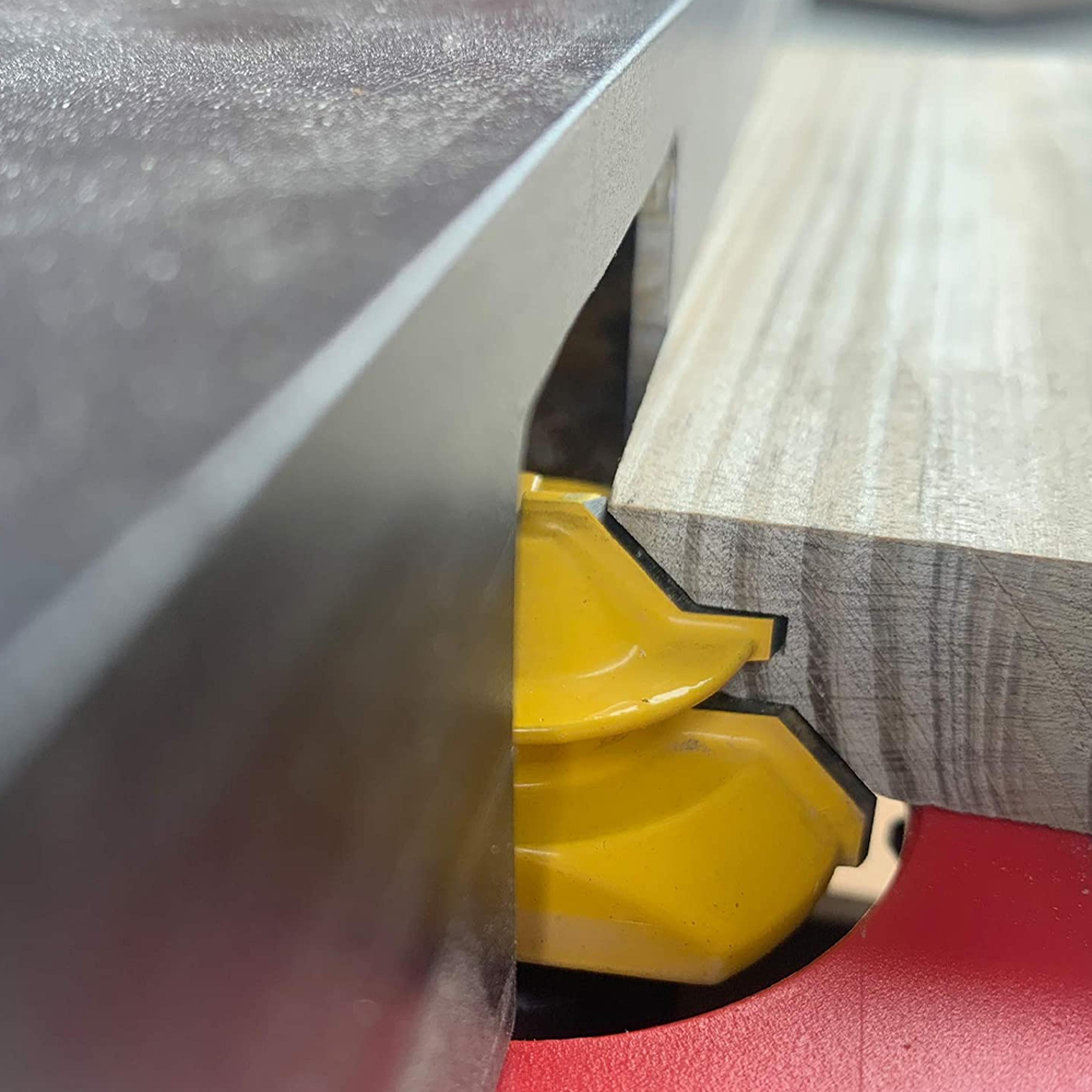 45° lock miter router bit