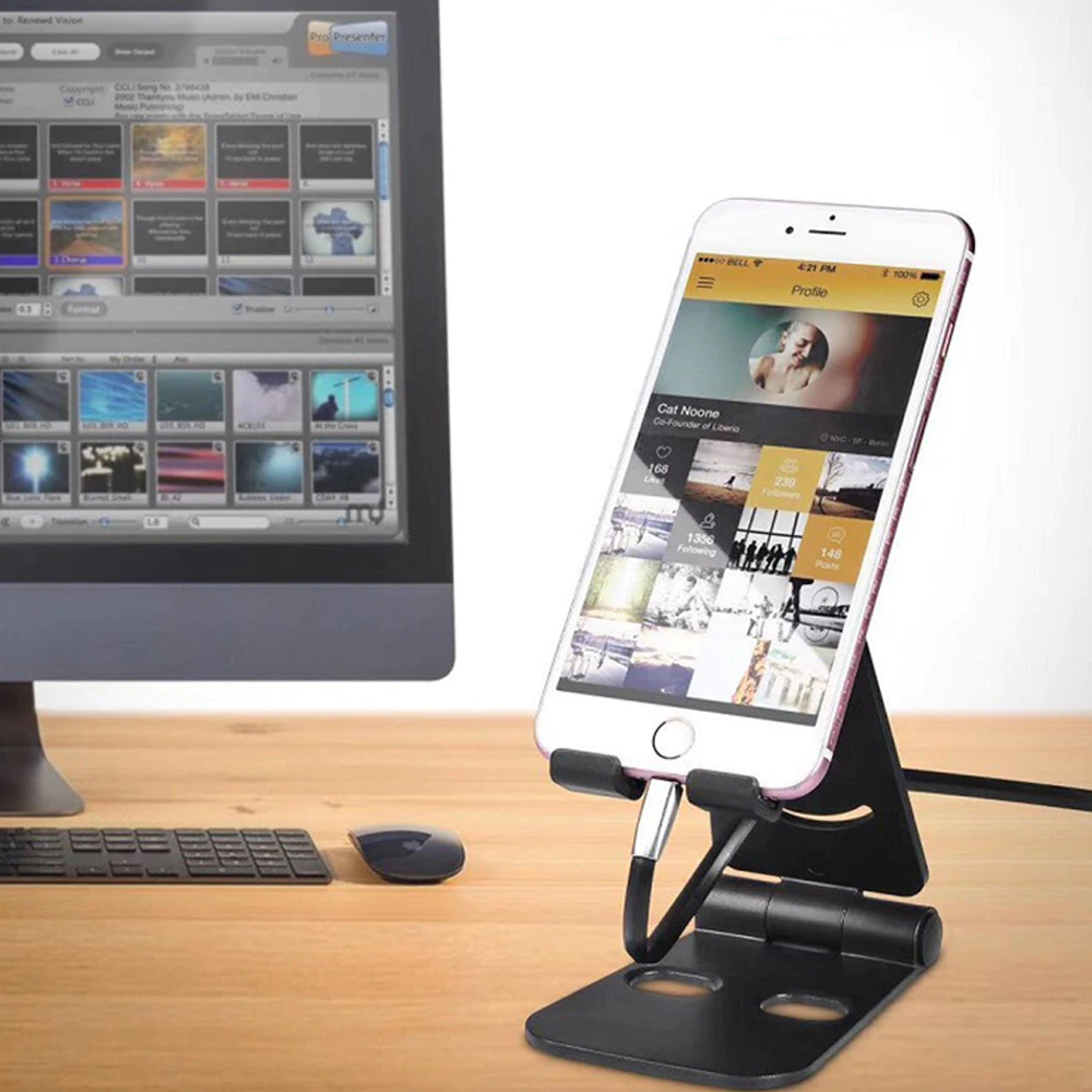 foldable swivel phone stand