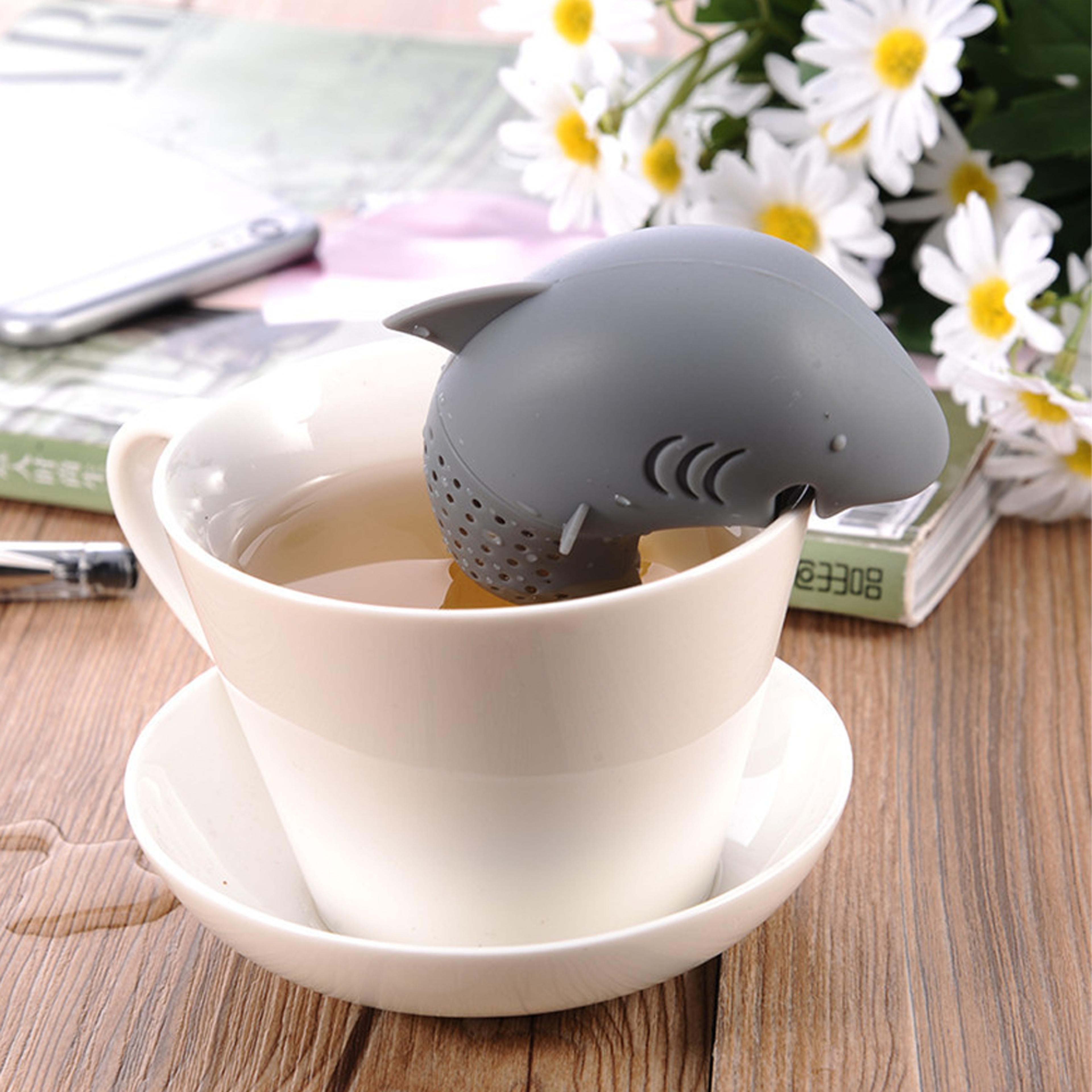 shark tea infuser – animal shaped tea filter for tea drinkers