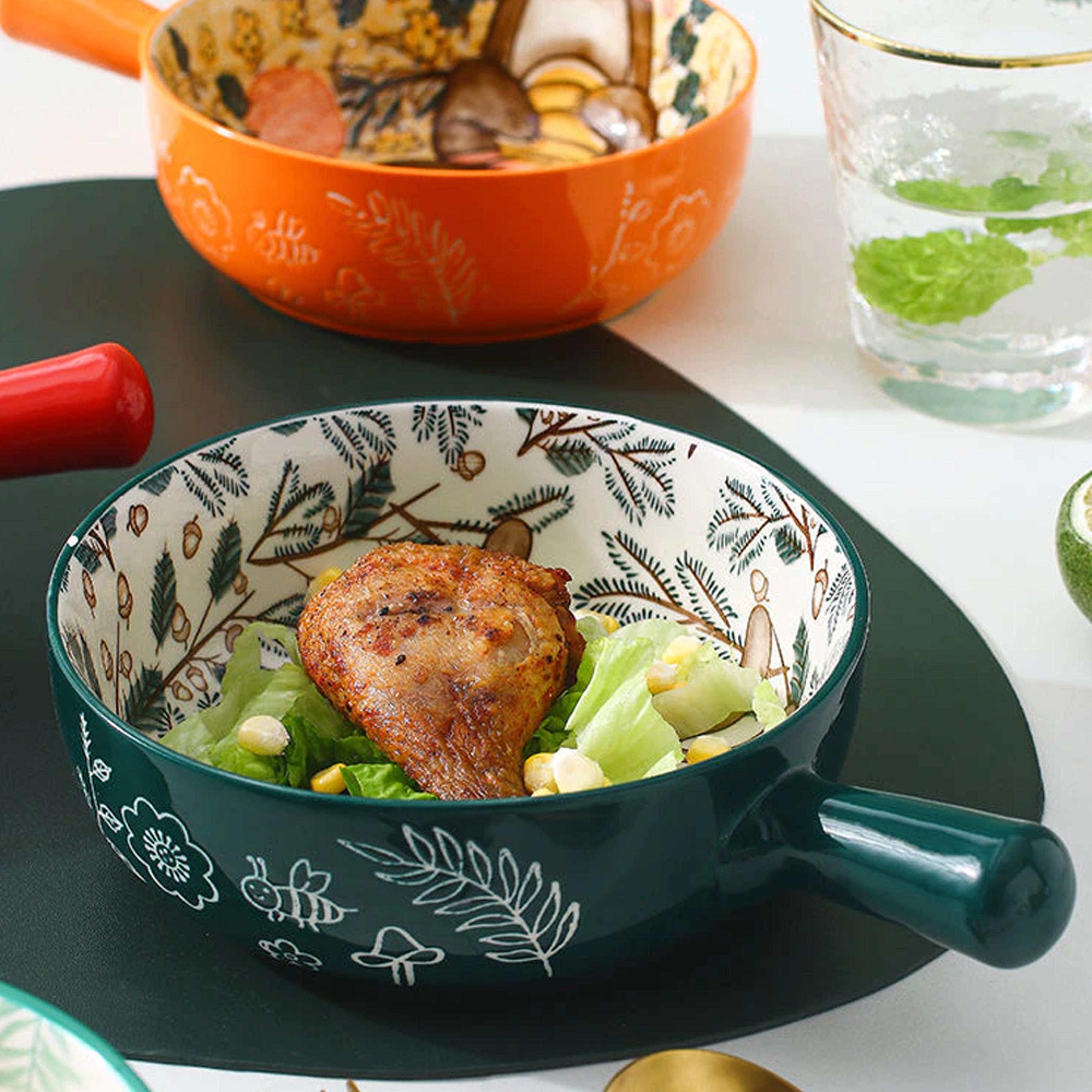 single handle baking bowl