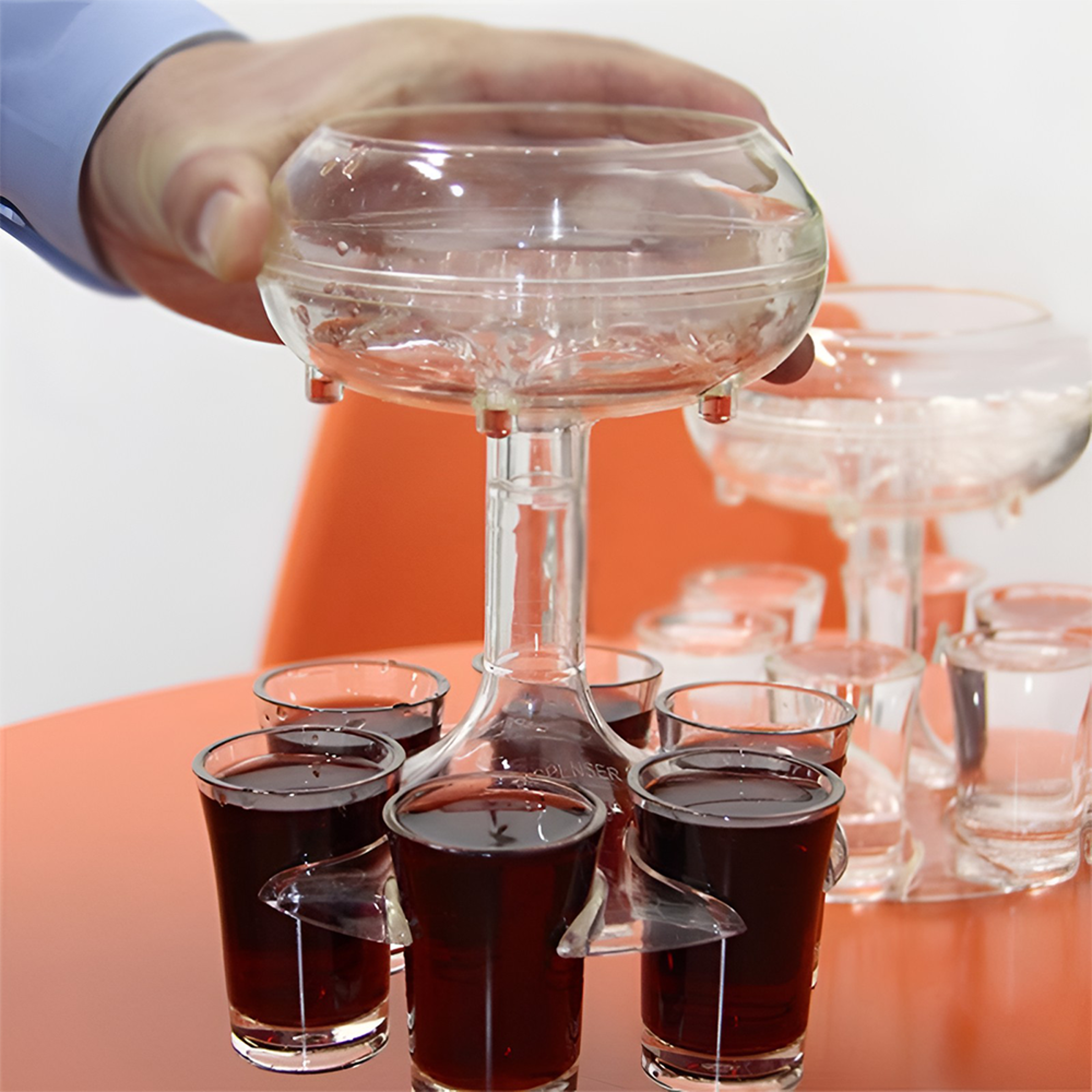 6 shot glass dispenser