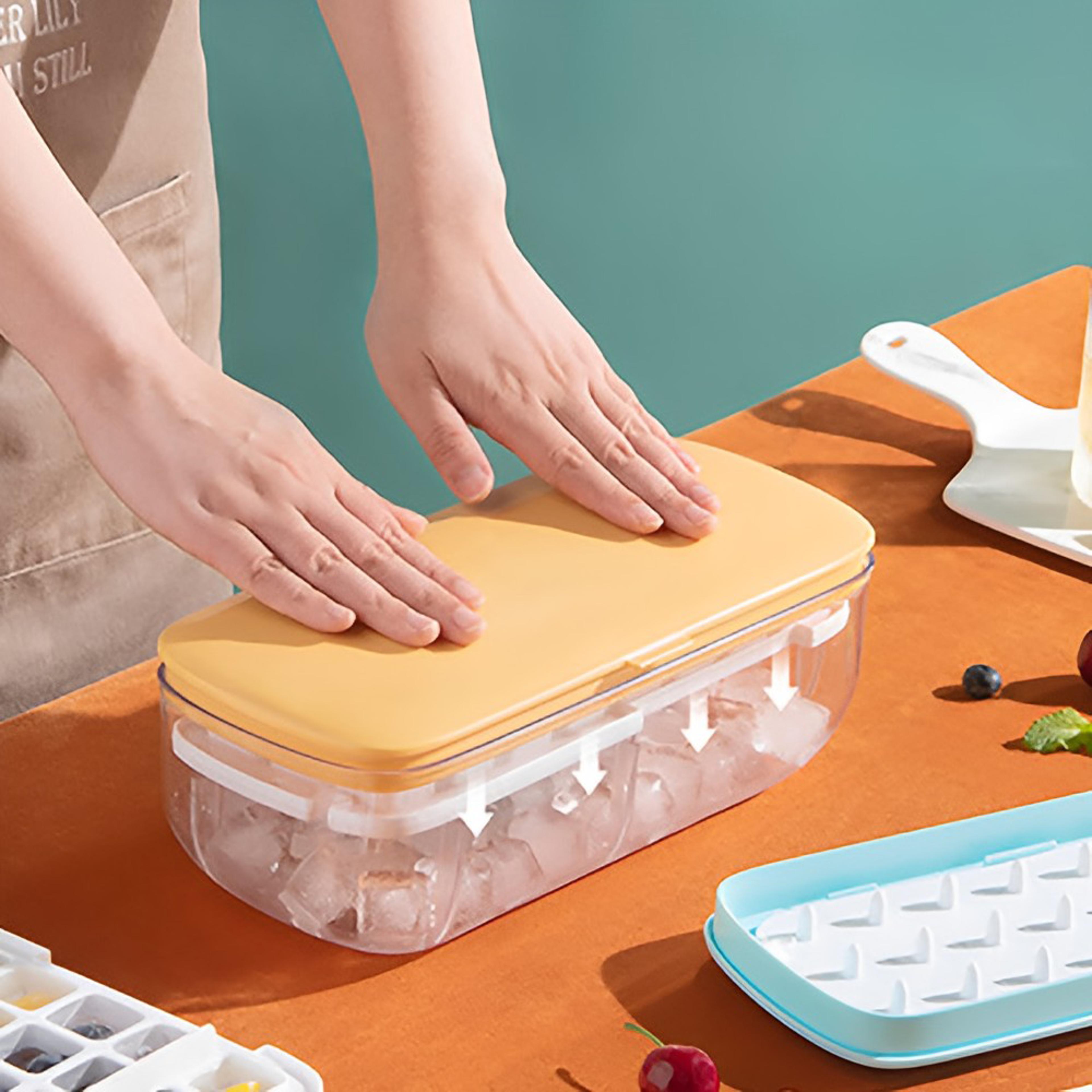 press type ice cube box
