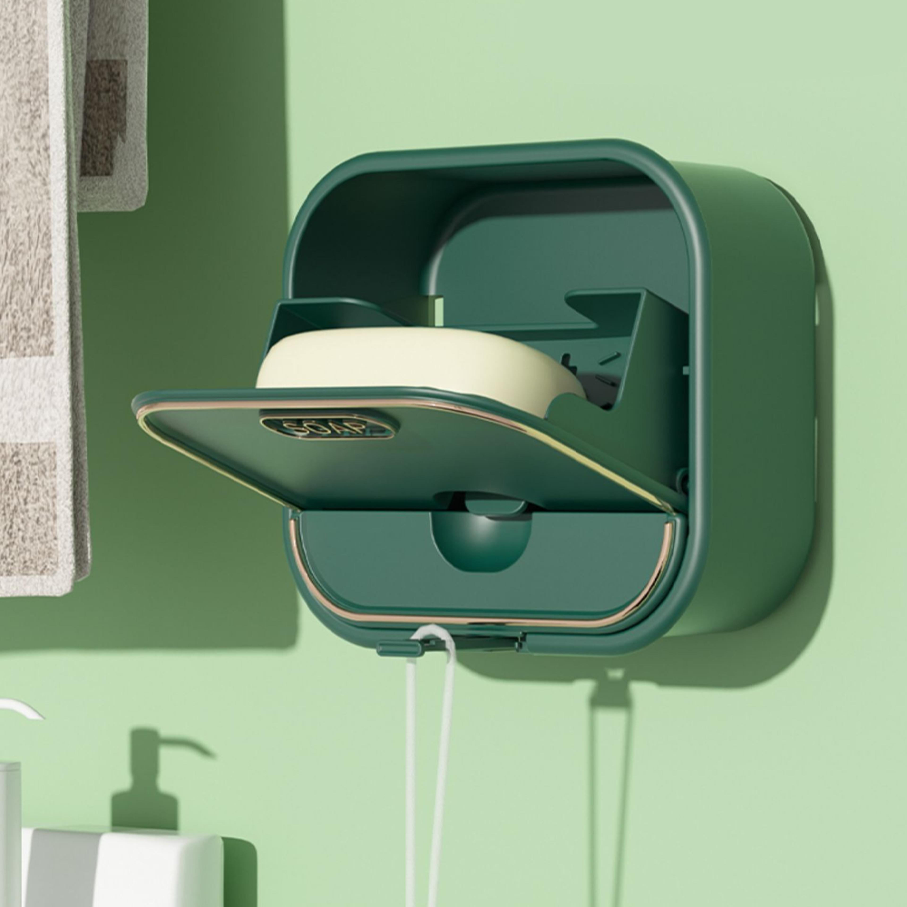 flip lid drain soap boxs