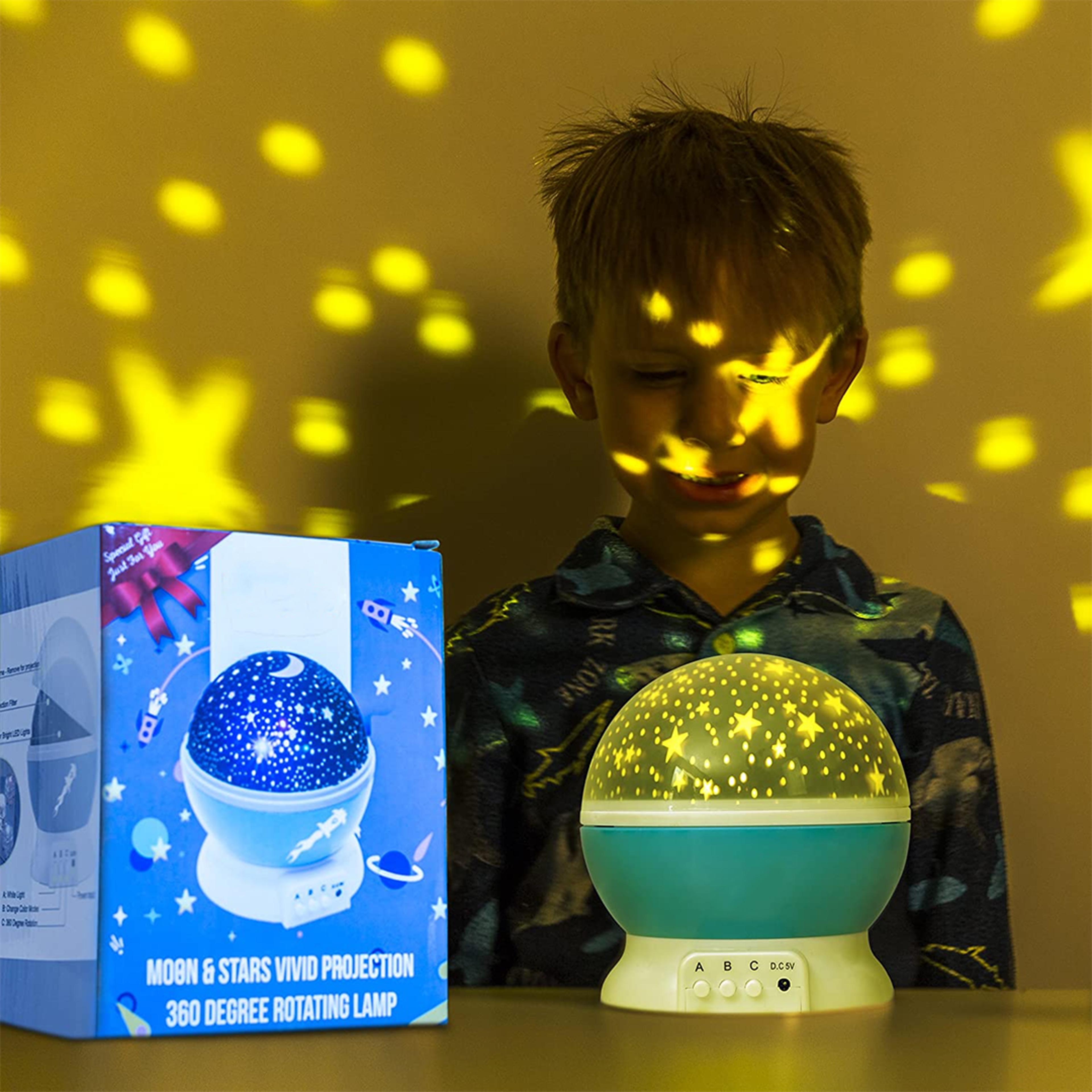 space projector lamp - rotating universe light for bedroom & room decor