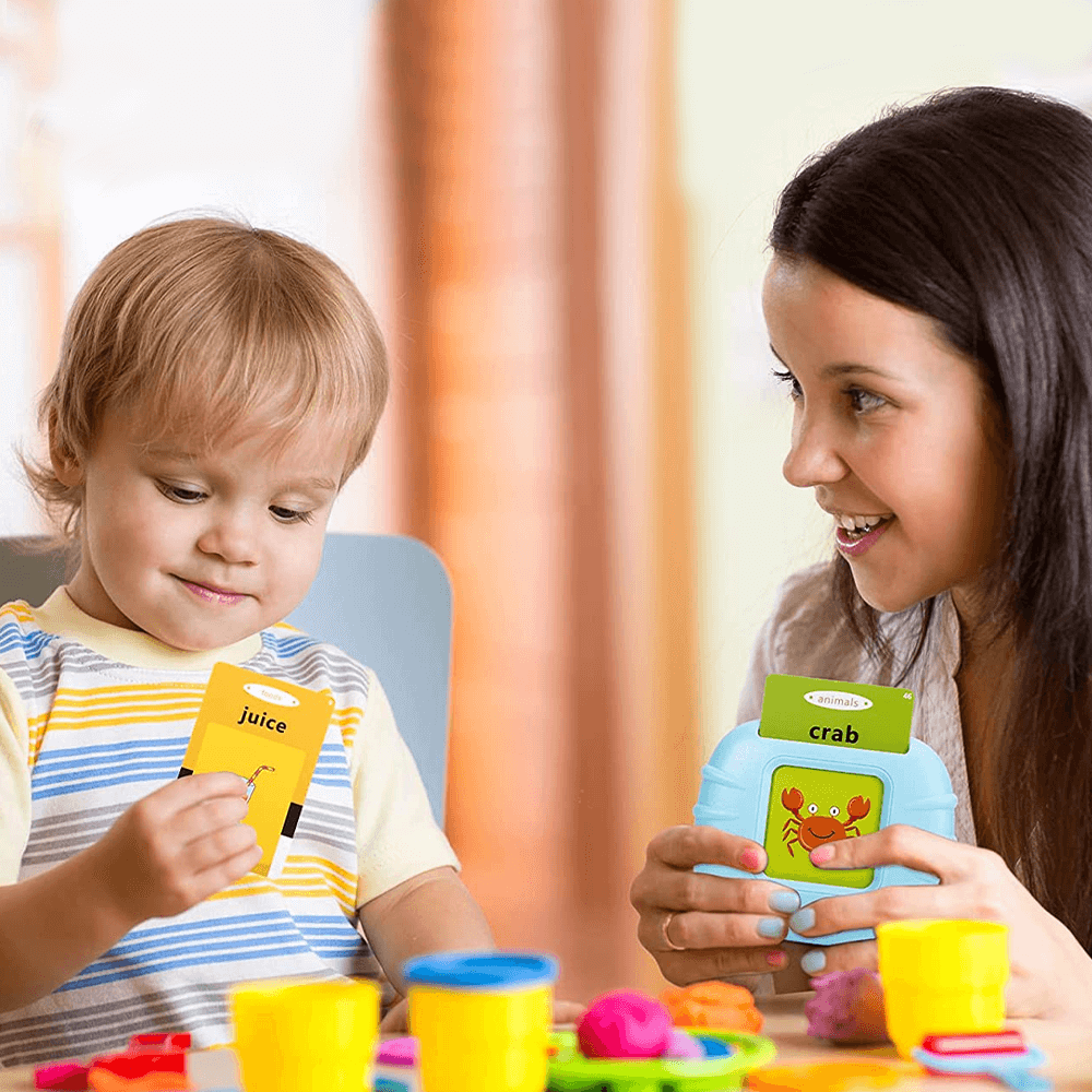 educational talking flash cards