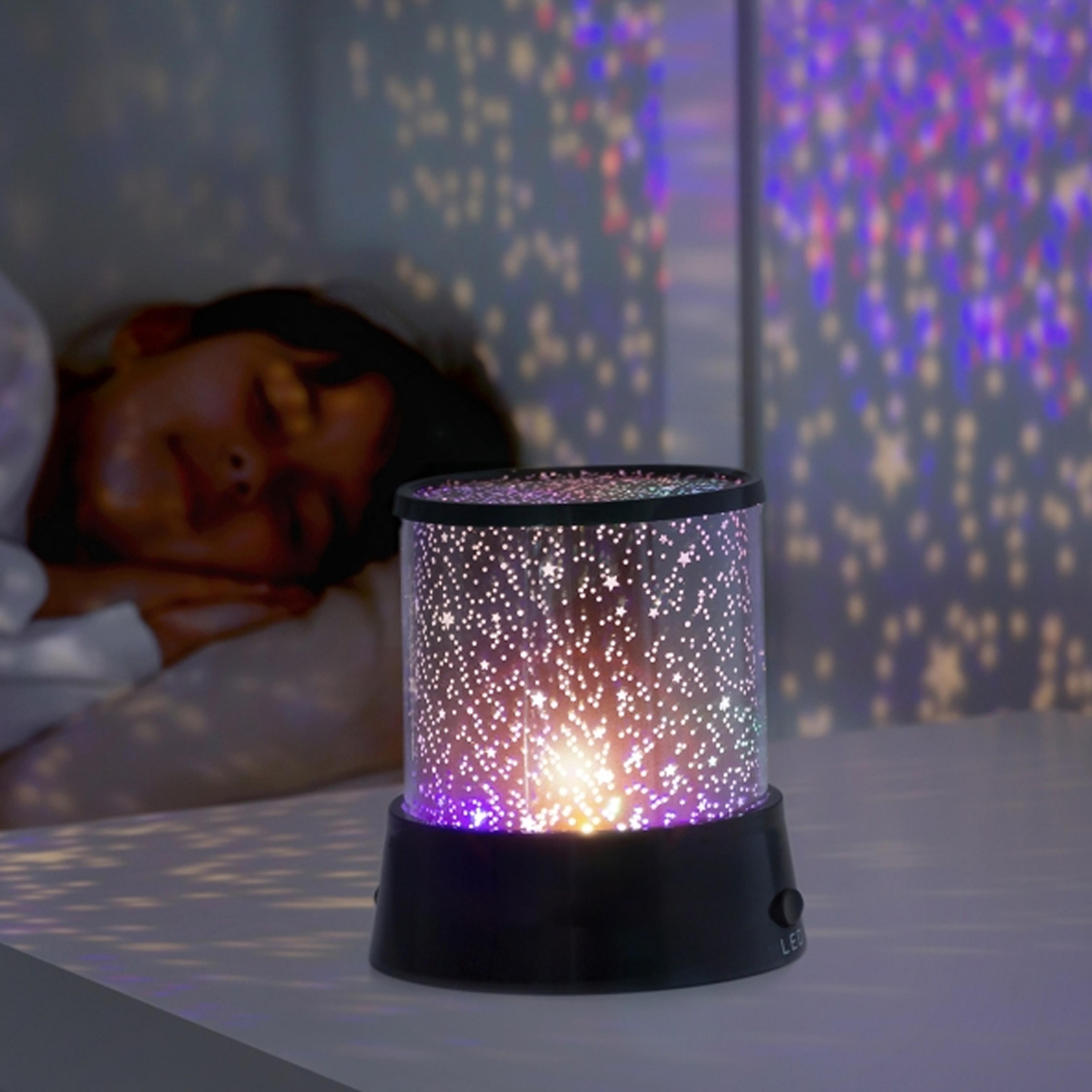 flashing colorful sky star master night light projector