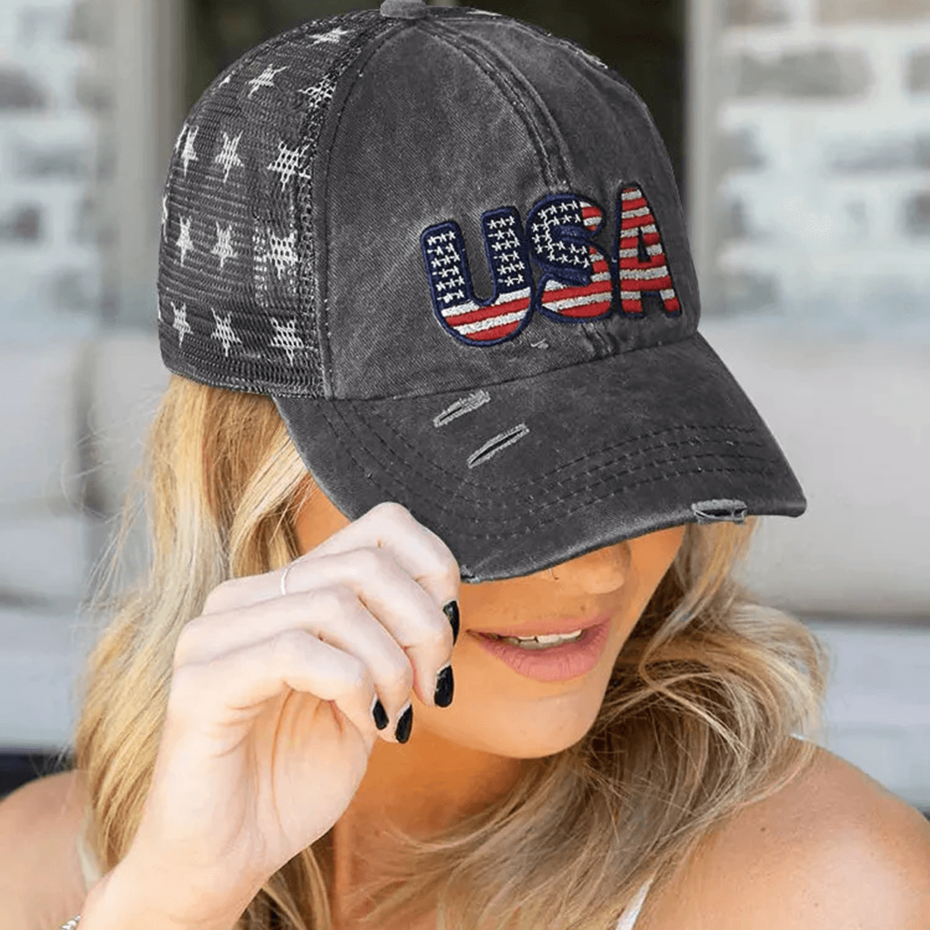 usa women's trucker hat