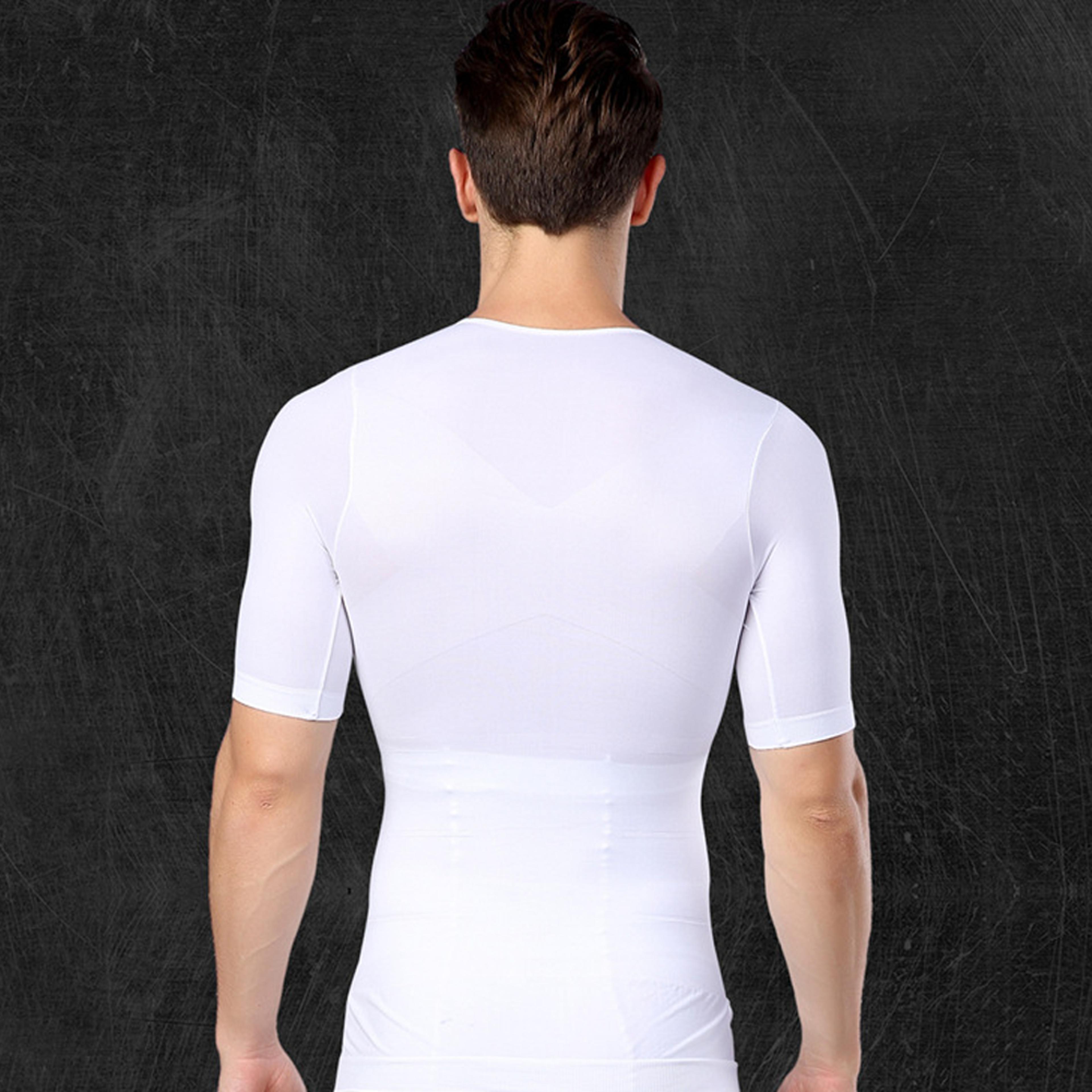 Moisturewicking body shaping tshirt for men