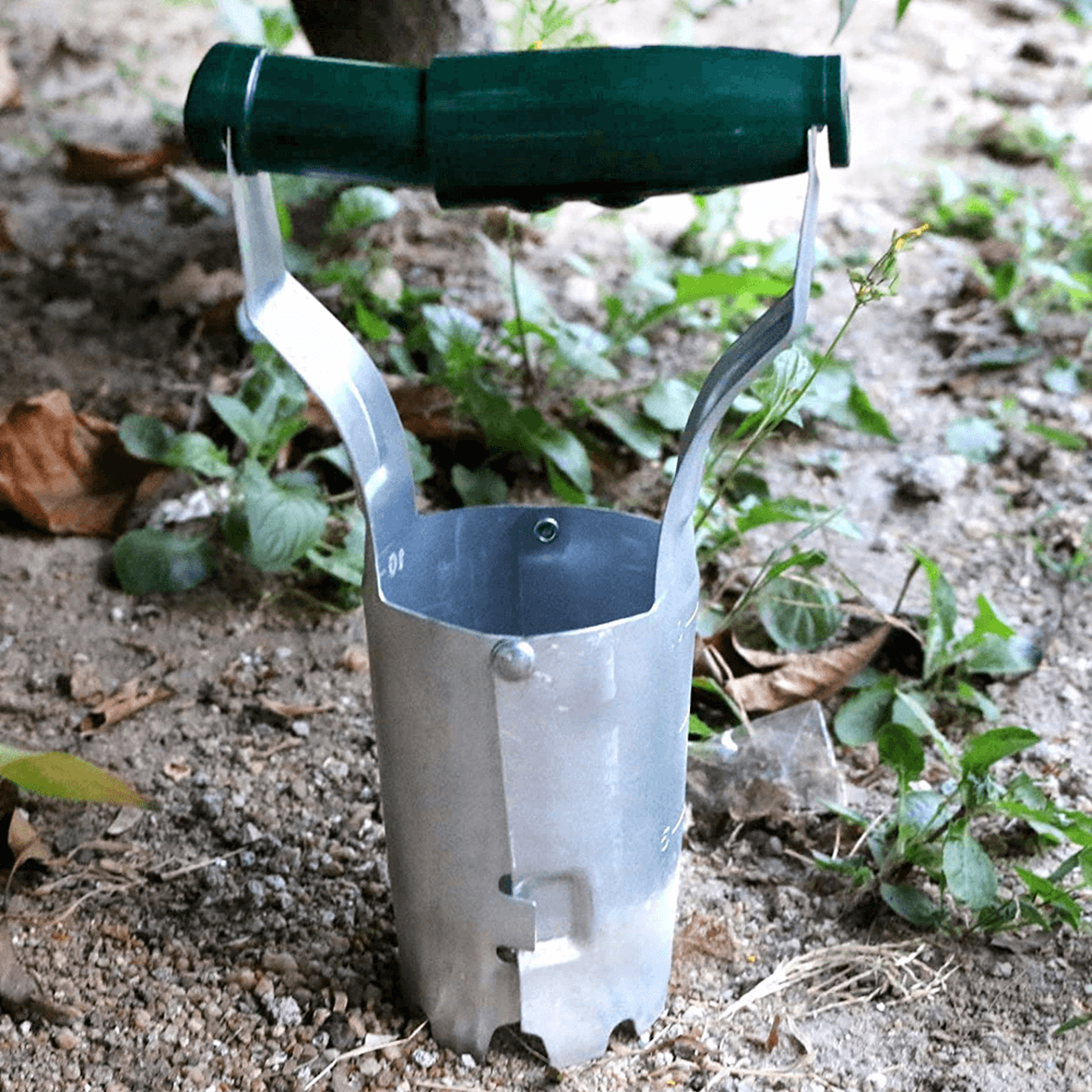 seedling transplanter & extractor tool