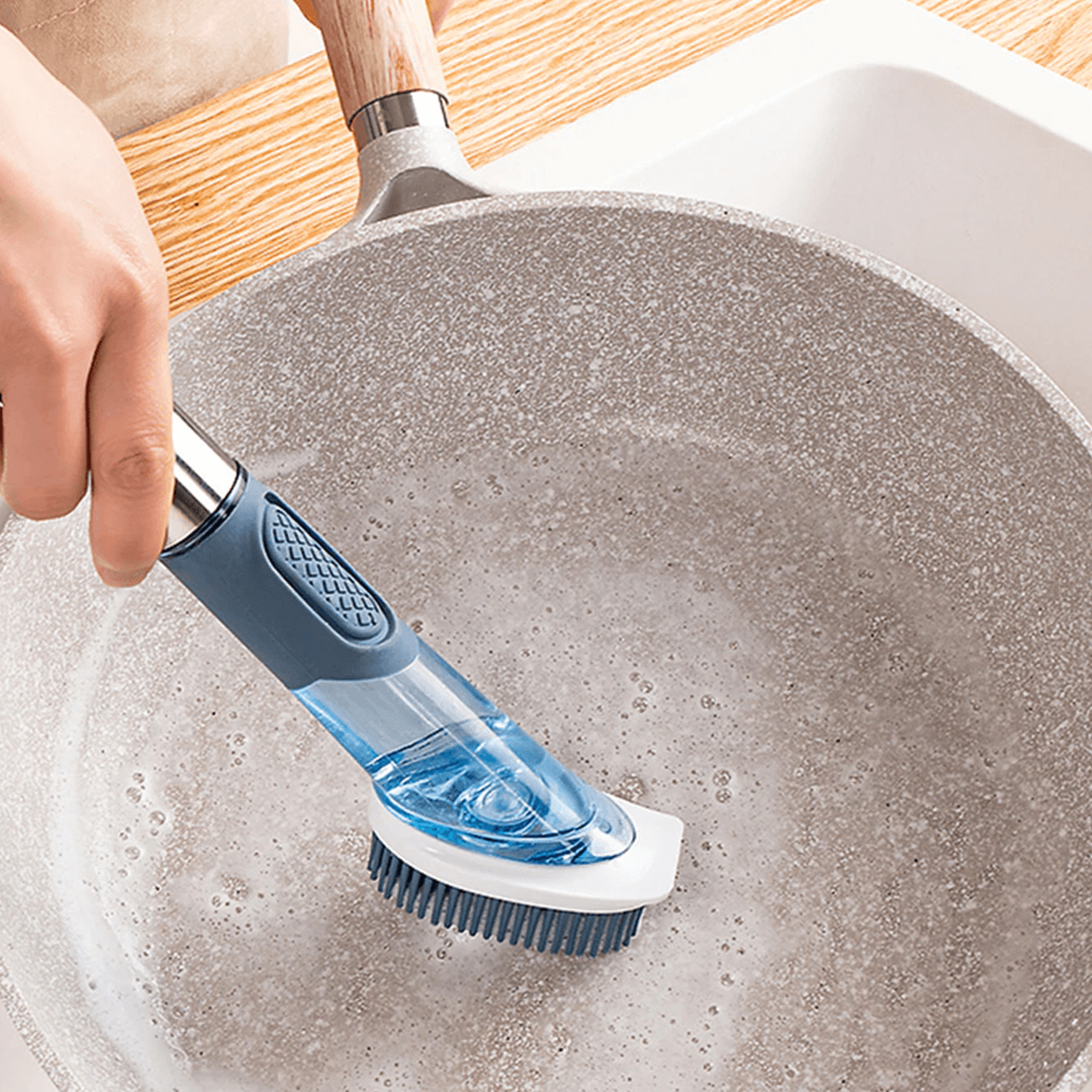4 head kitchen scrubber brush