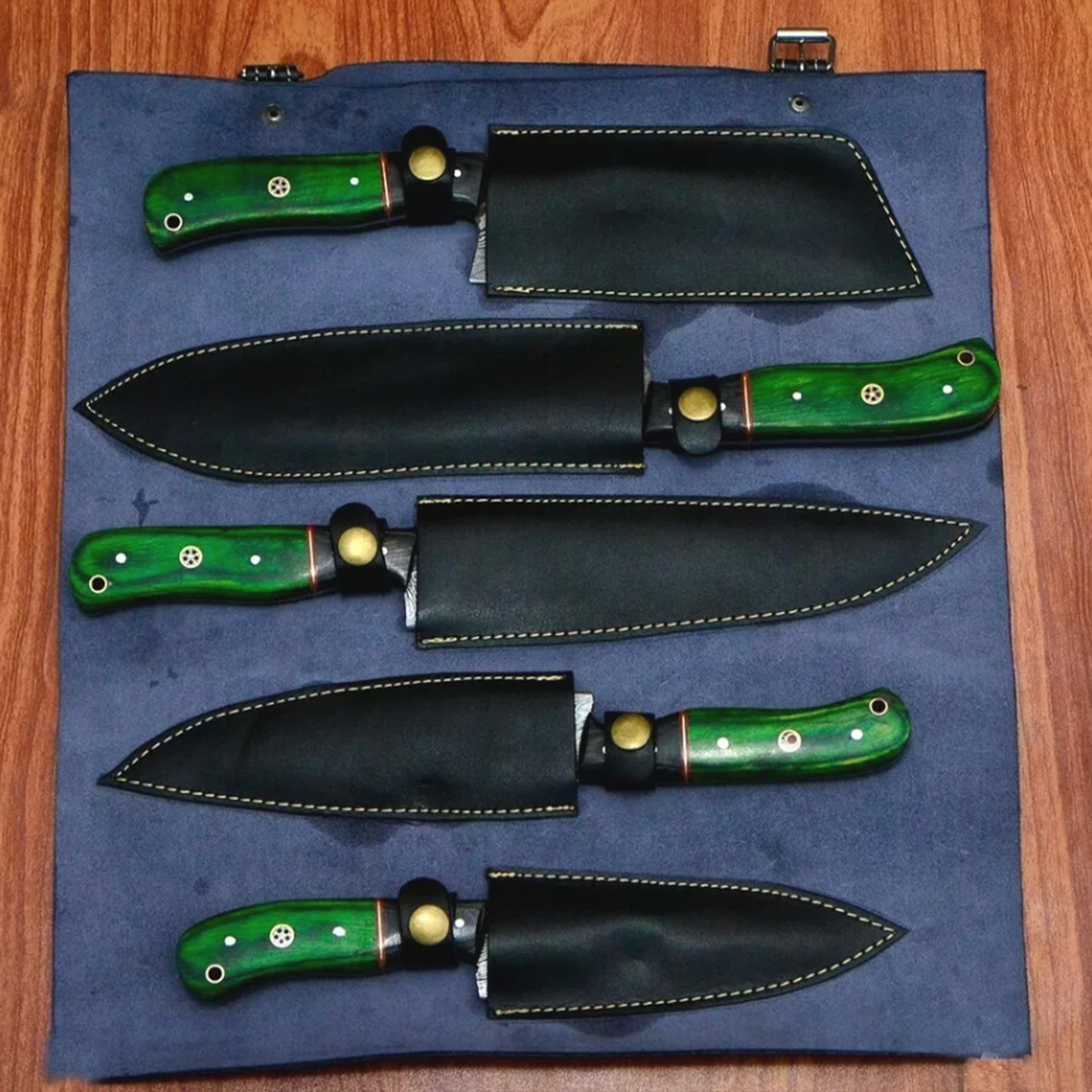 Hand Forged Damascus Steel Chef Knife in usjpg