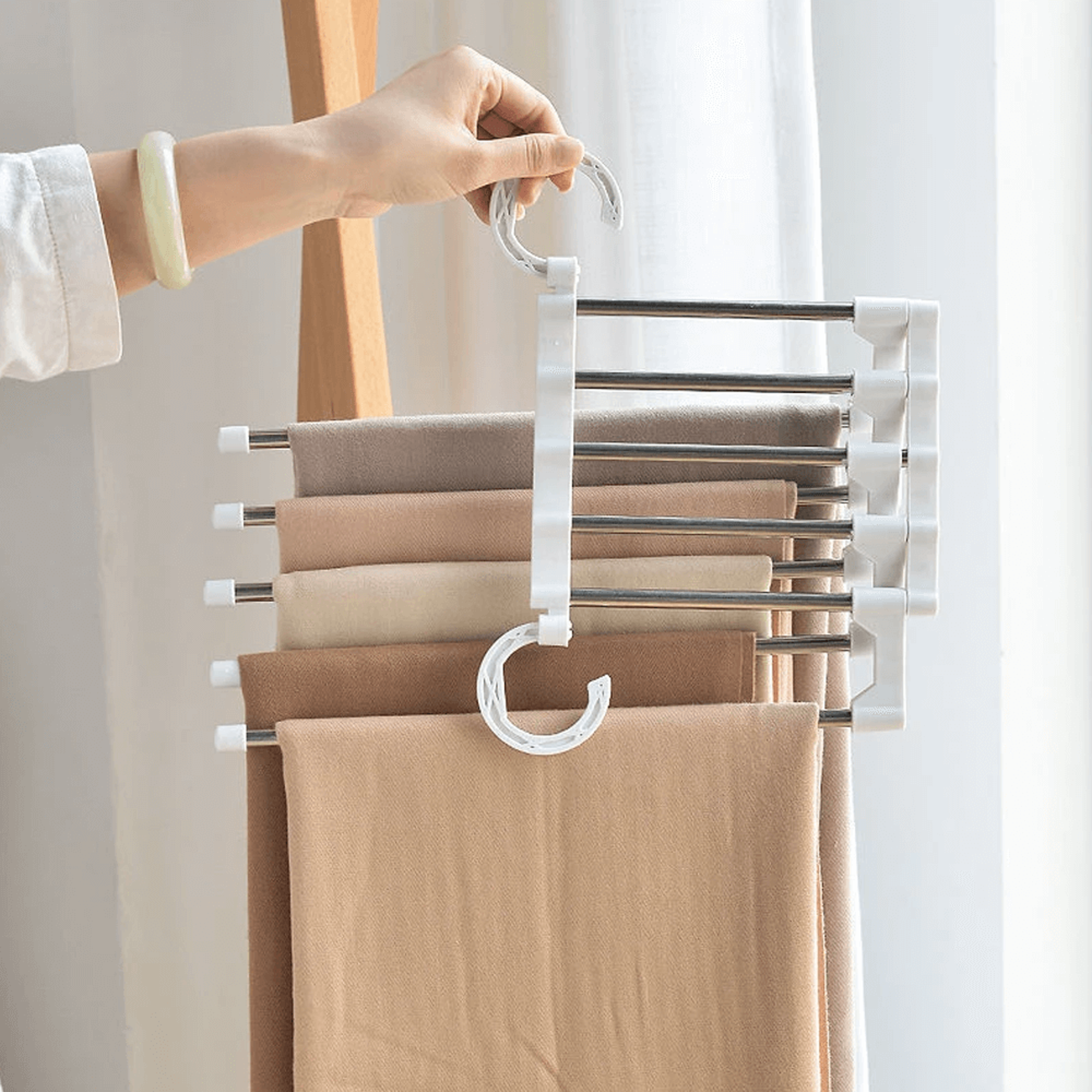 stainless steel pants hanger