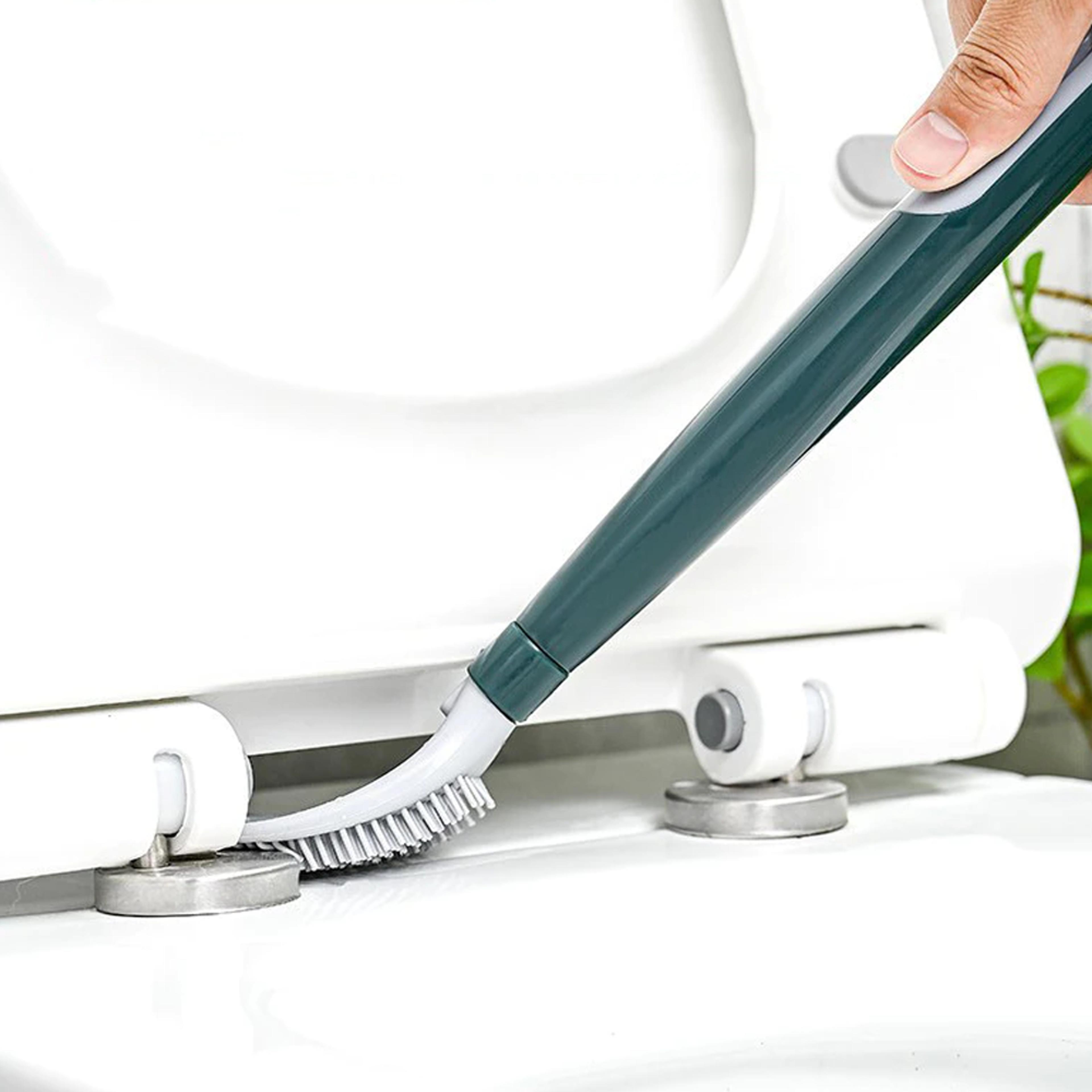 punch-free wall hanging silicone toilet brush