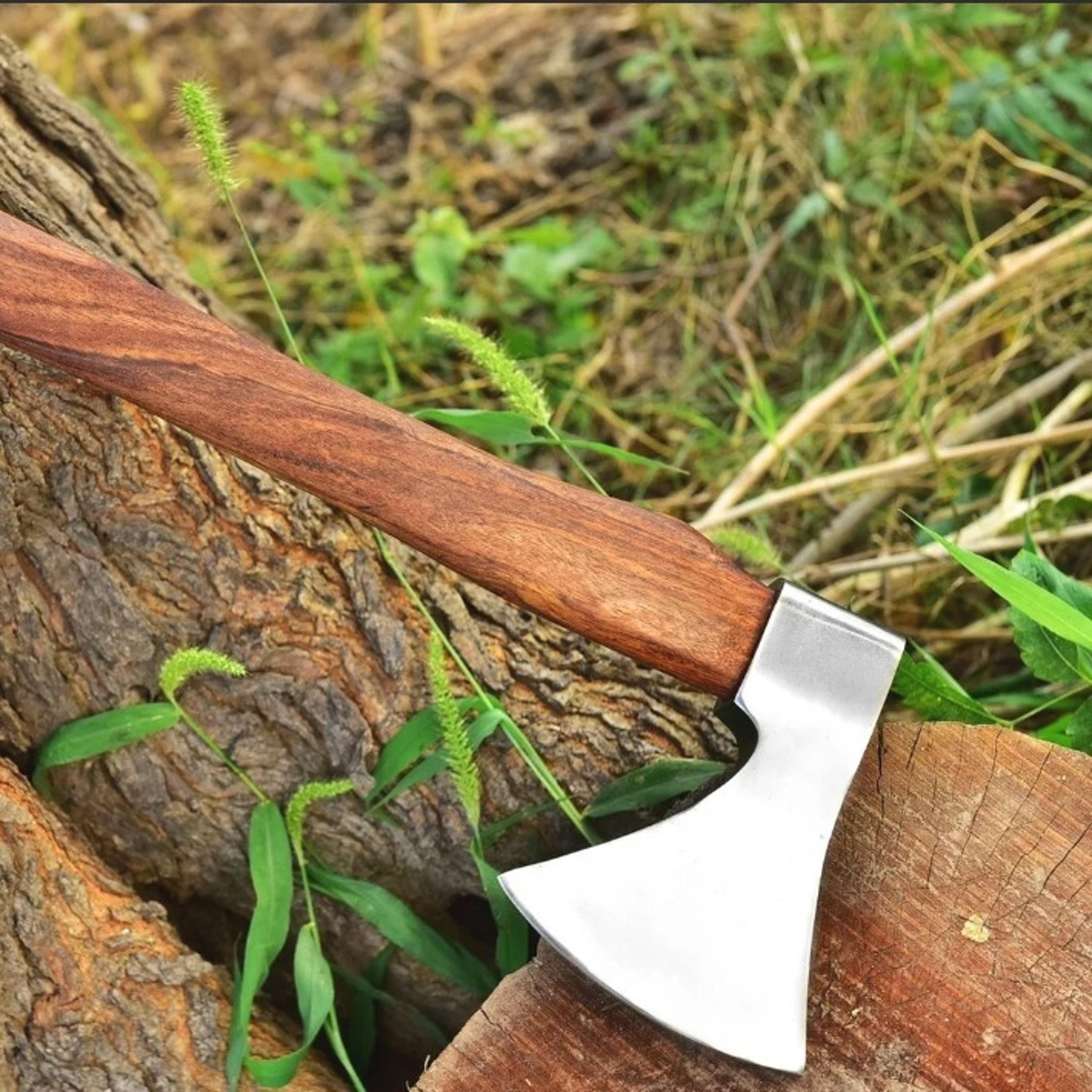 handmade steel tomahawk axe integral hunting axe
