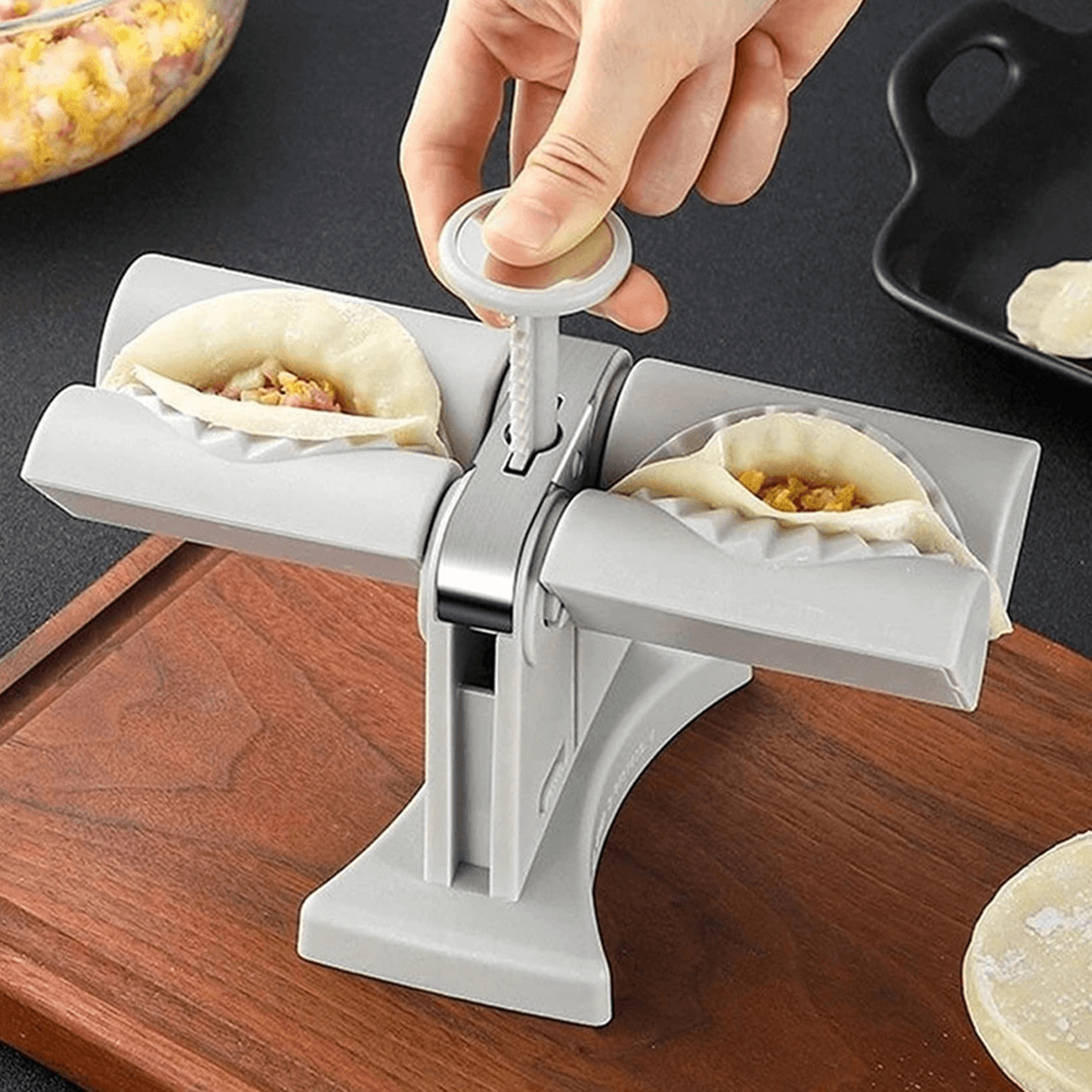 time-saving manual dumpling maker