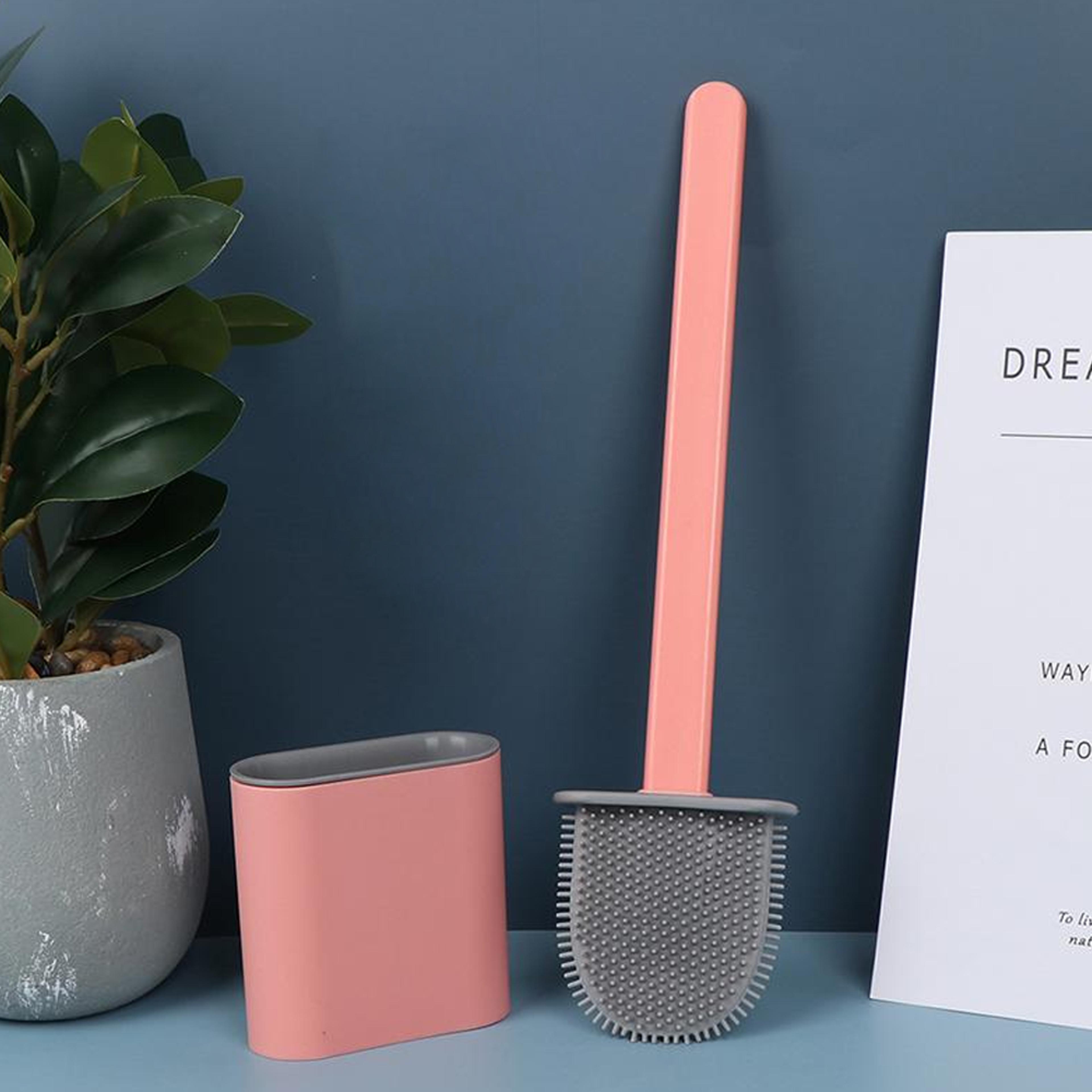 silicone flex toilet brush