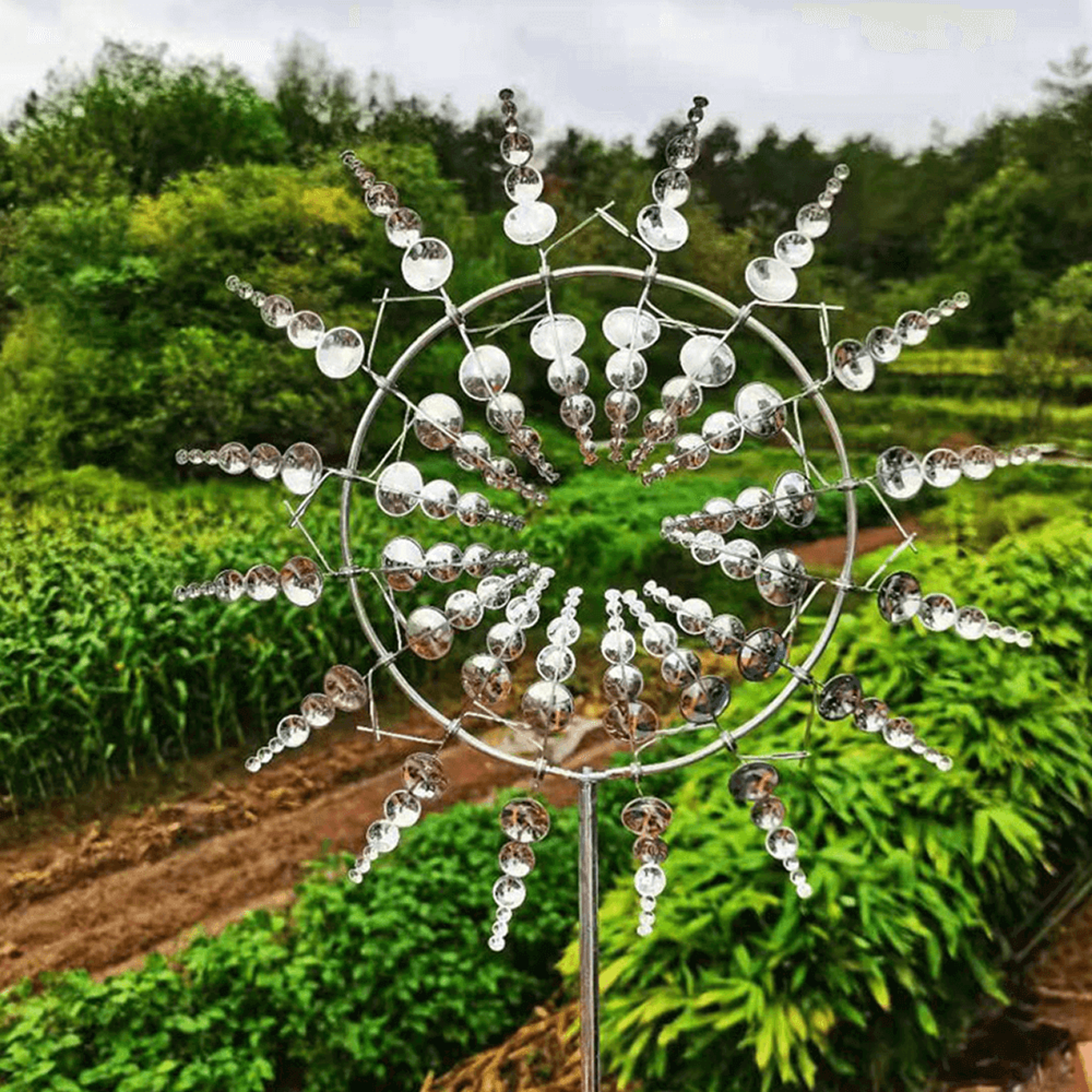 windmill garden decor