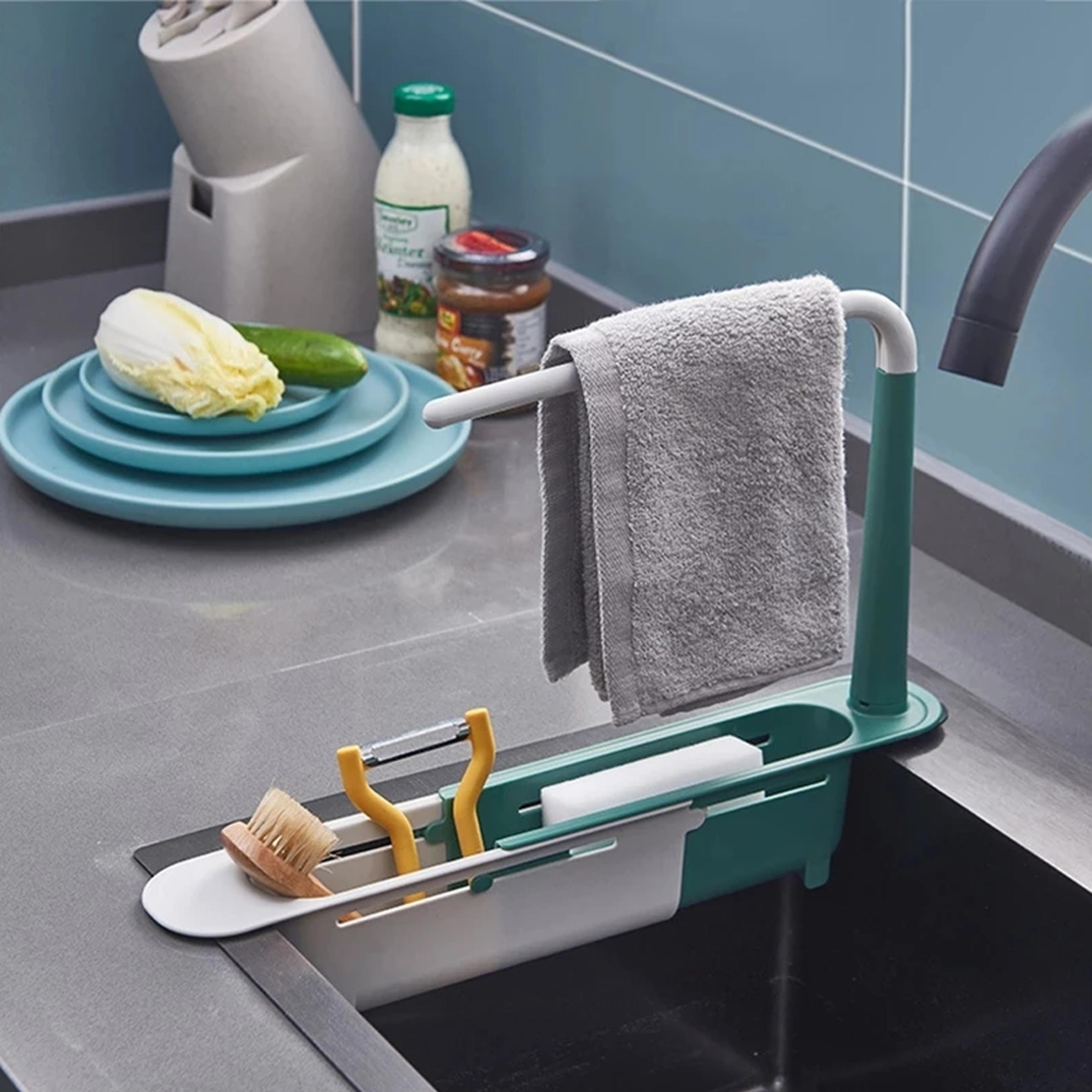 telescopic sink storage rack holder
