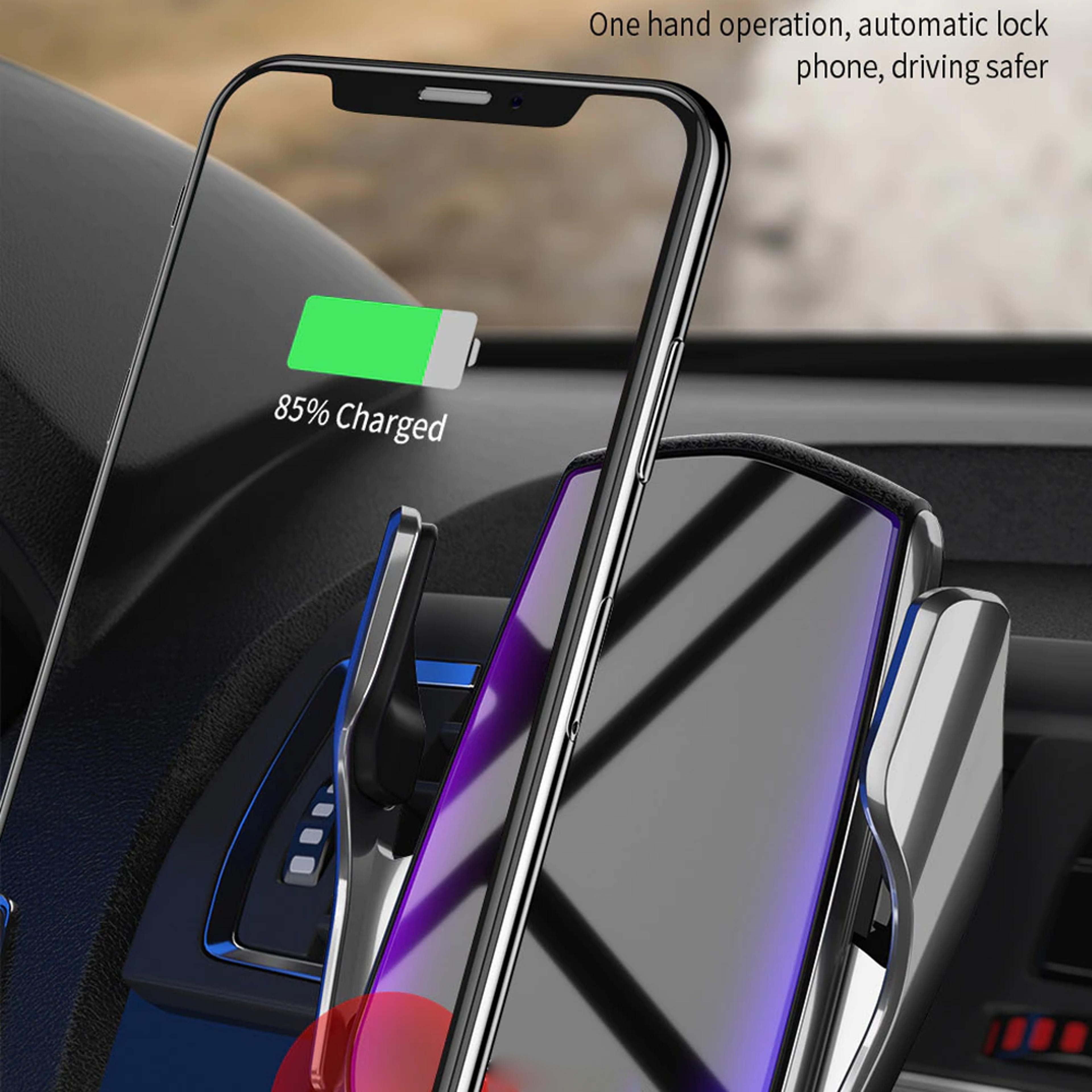 Automatic Clamping Wireless Car Charger Mount 5