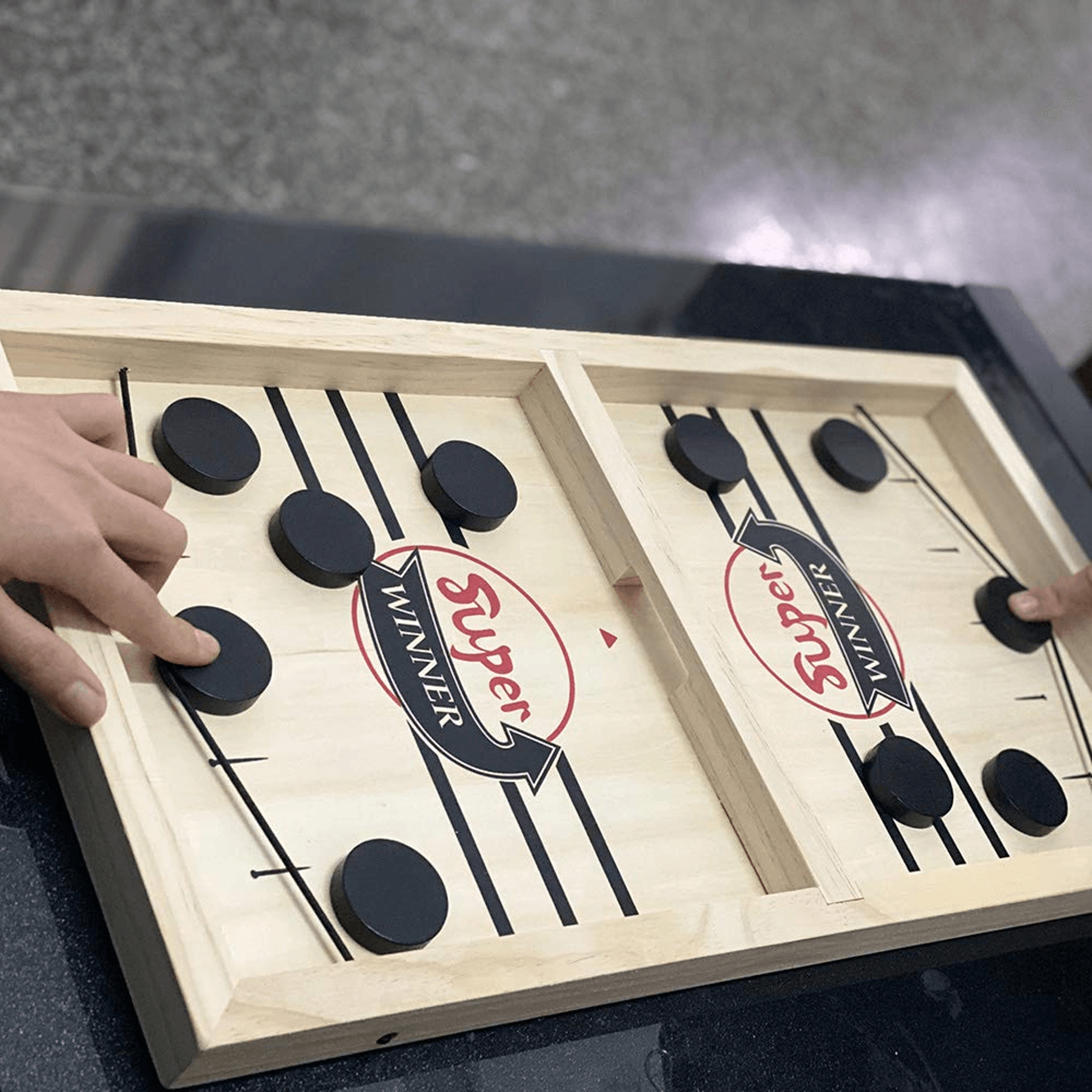 Desktop Battle Wooden Sling Hockey Game 3