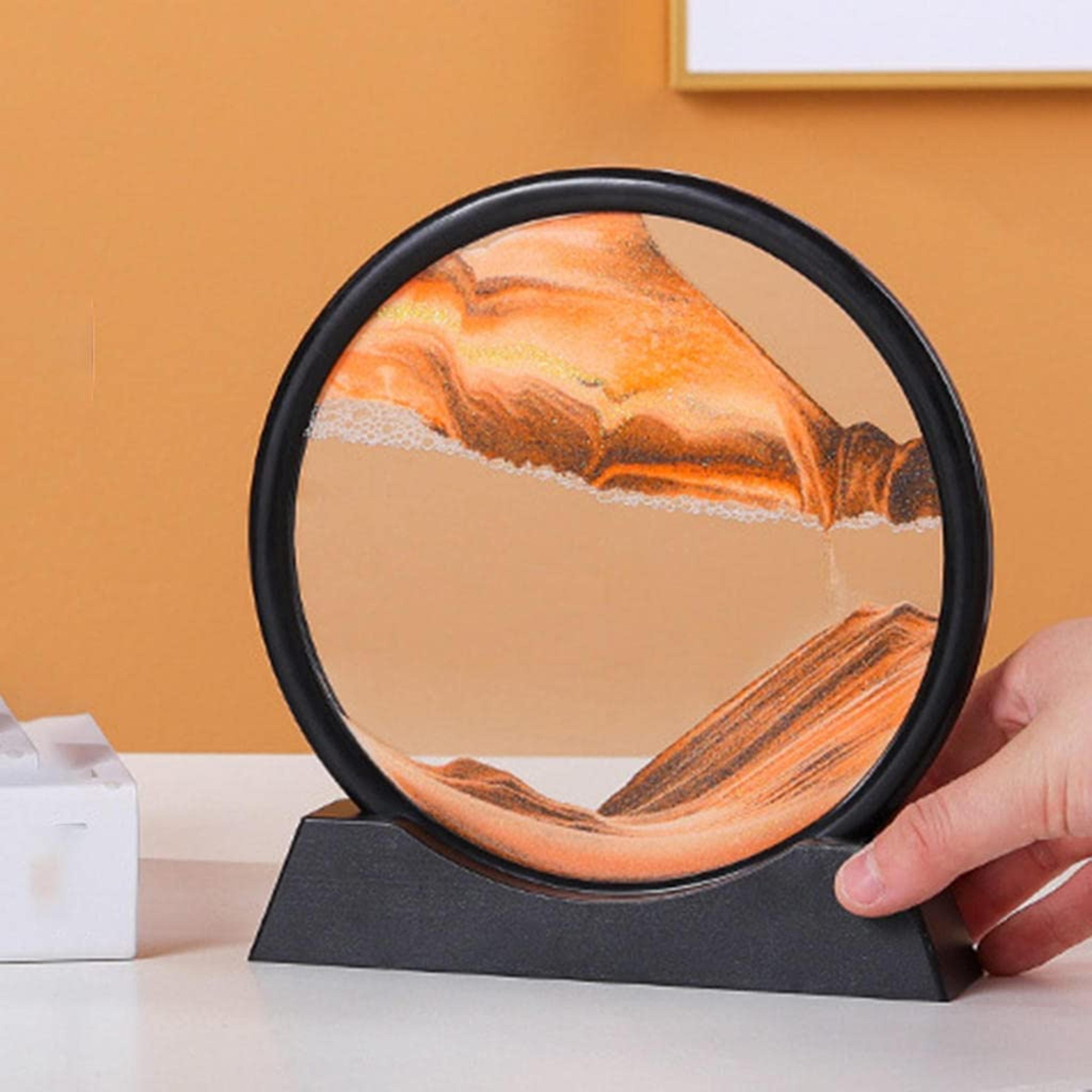 3D Hourglass Deep Sea Sandscape orange