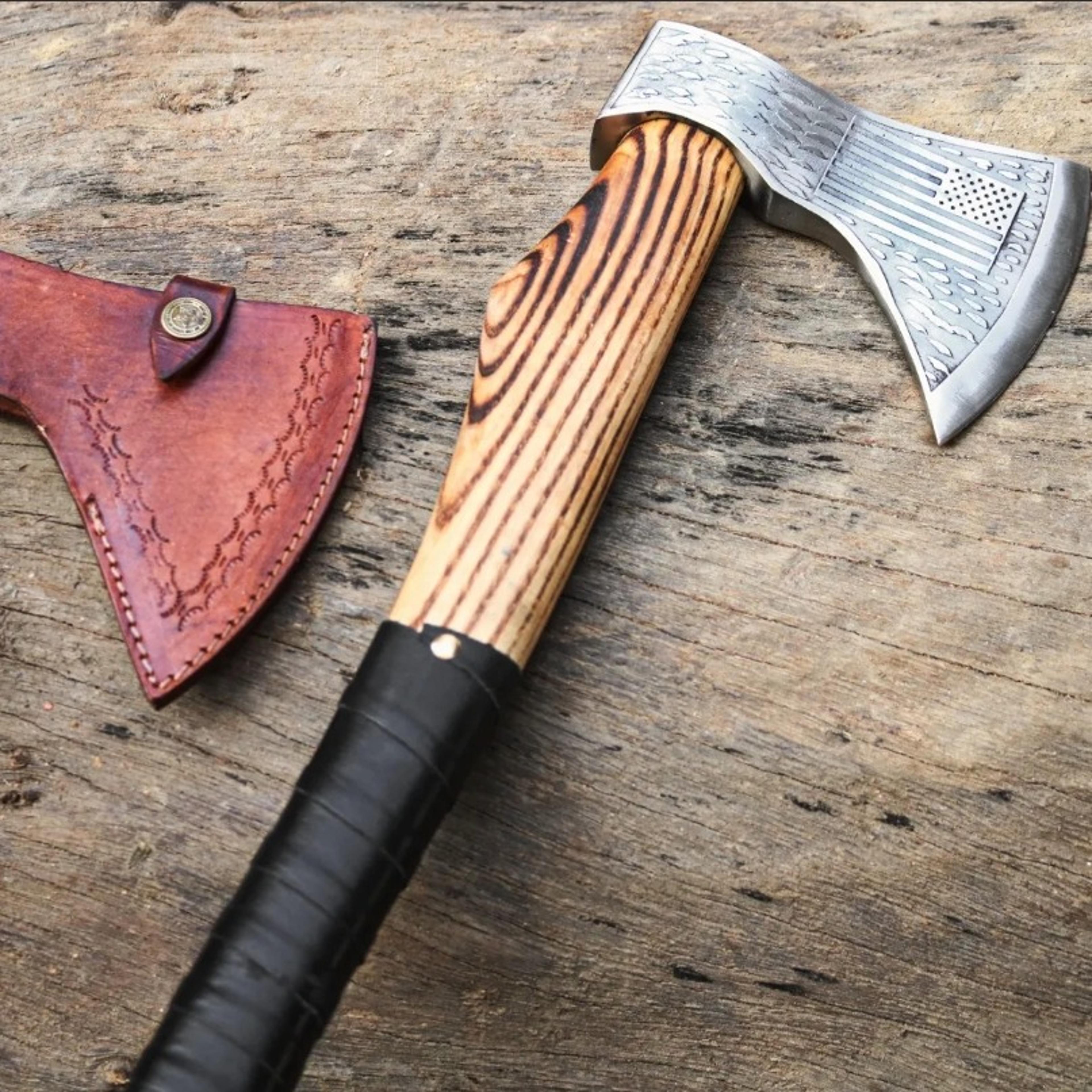 handmade survival tomahawk axe hatchet hunting axe
