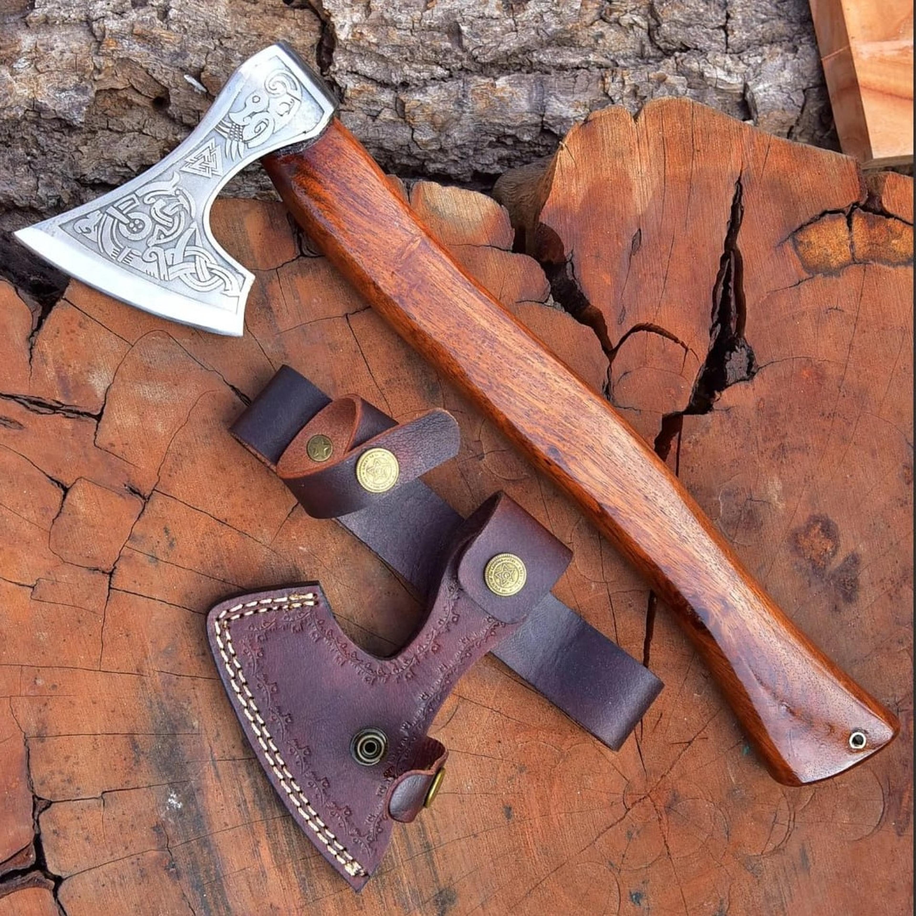 handmade camping hatchet tomahawk axe survival and hunting axe