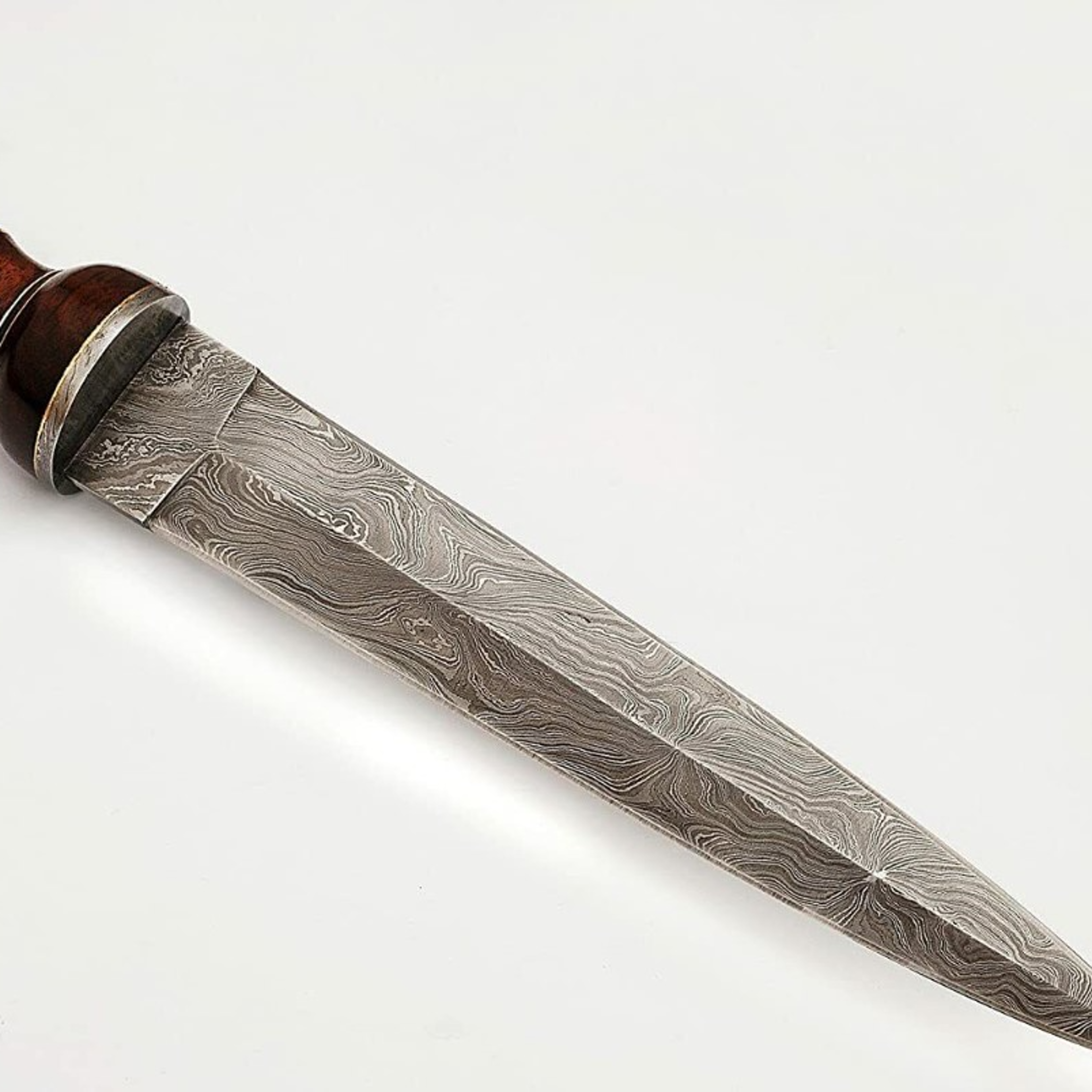 Roman Gladius Sword Dagger Rose Wood Handle with Leather Sheath1jpg