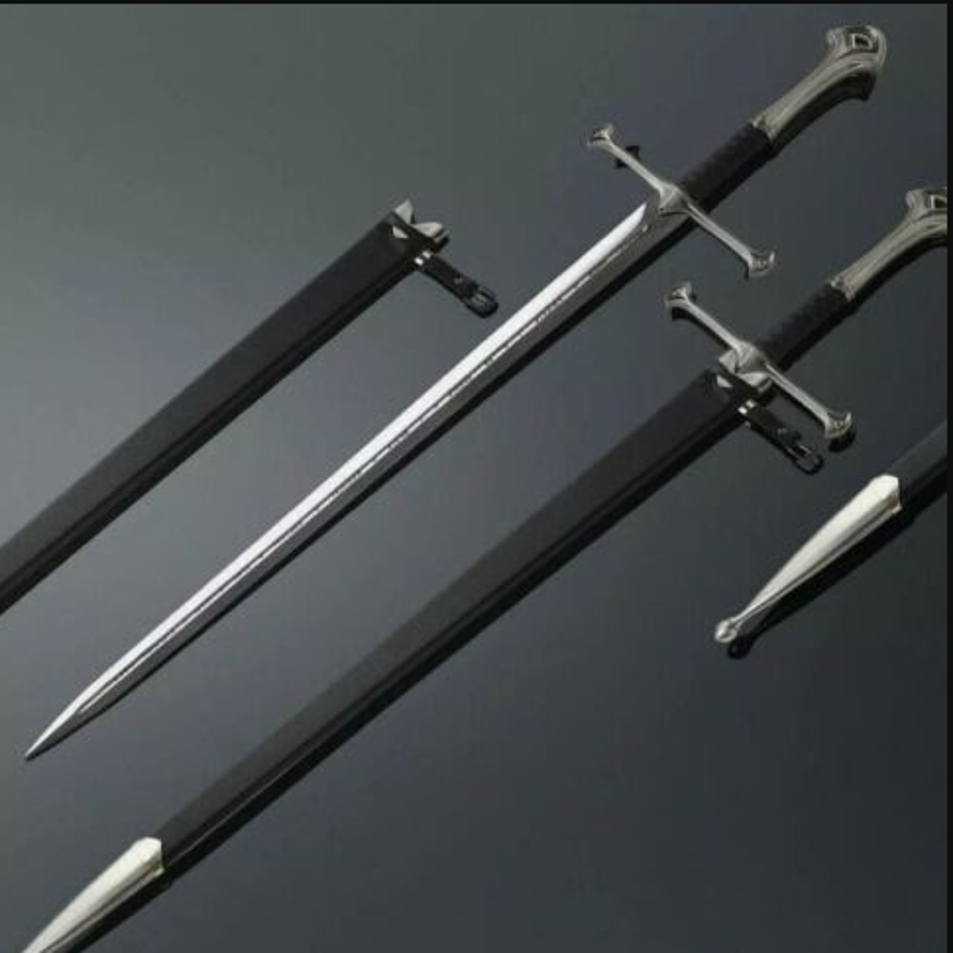 anduril sword of strider, custom engraved sword, lotr sword, lord of the rings king aragorn ranger sword, strider knife,