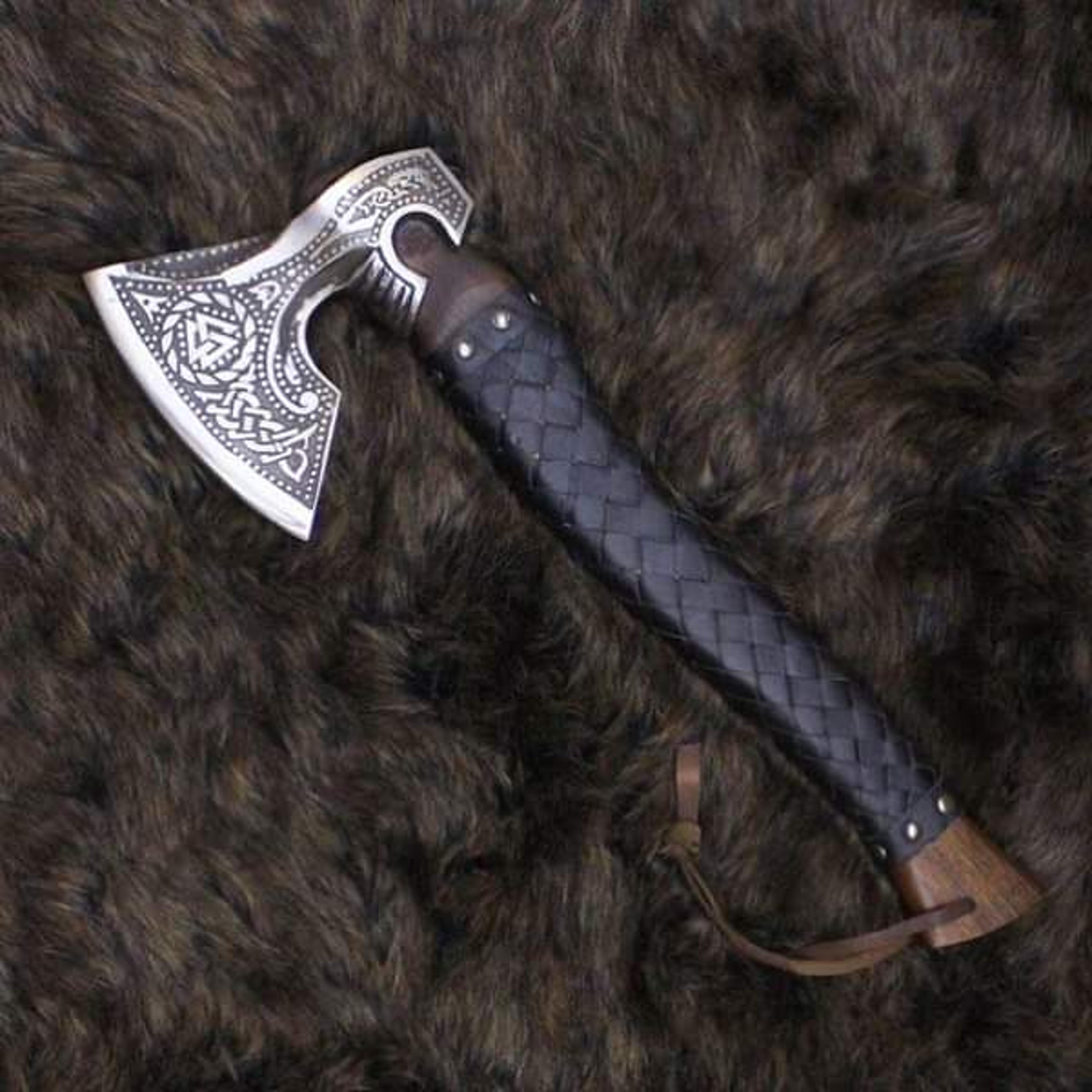 hunting axe, viking axe, with rose wood, engraved cutting axe, anniversary gifts for her, gifts for him, camping axes