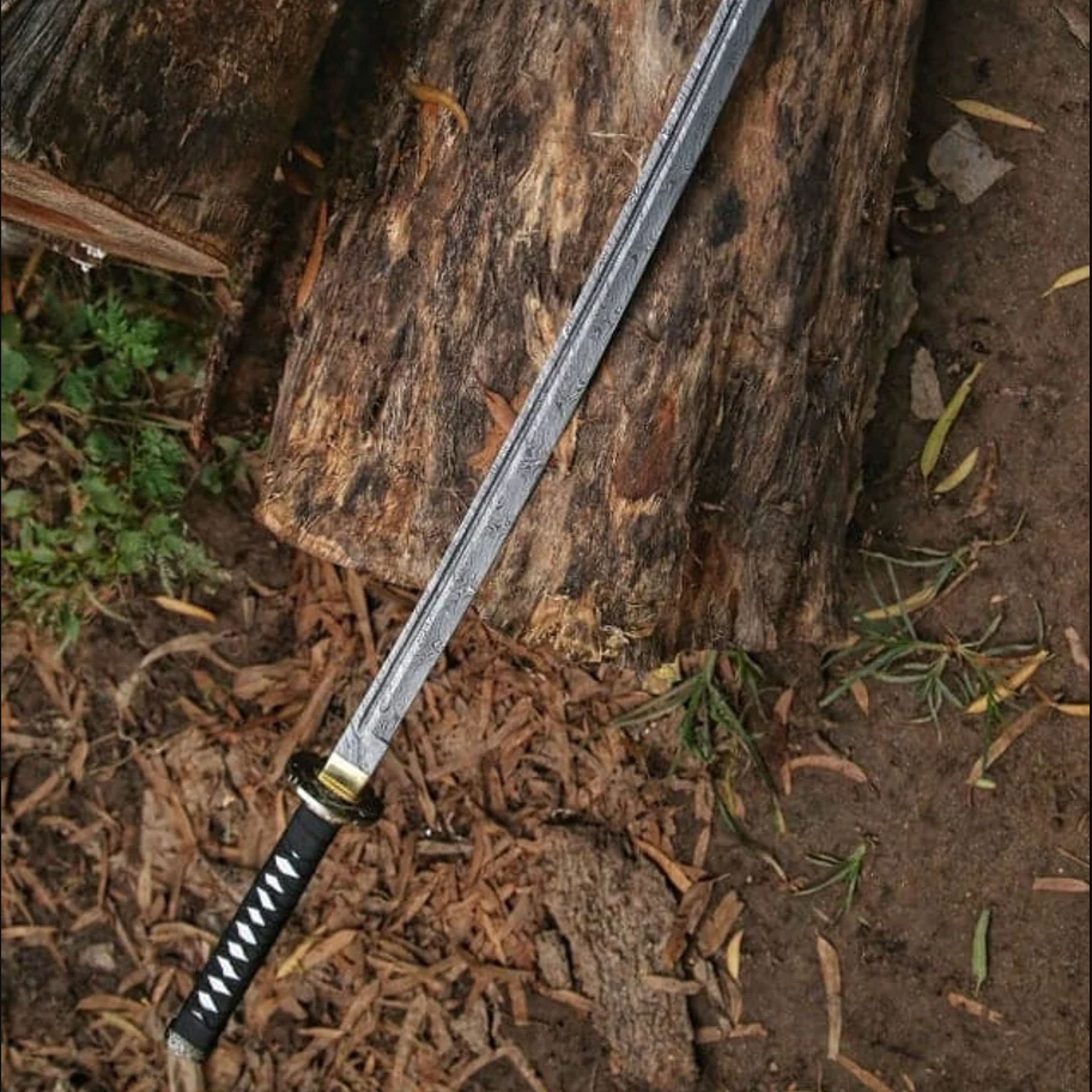 ninja sword hand-made damascus swords, battle ready ninja swords,