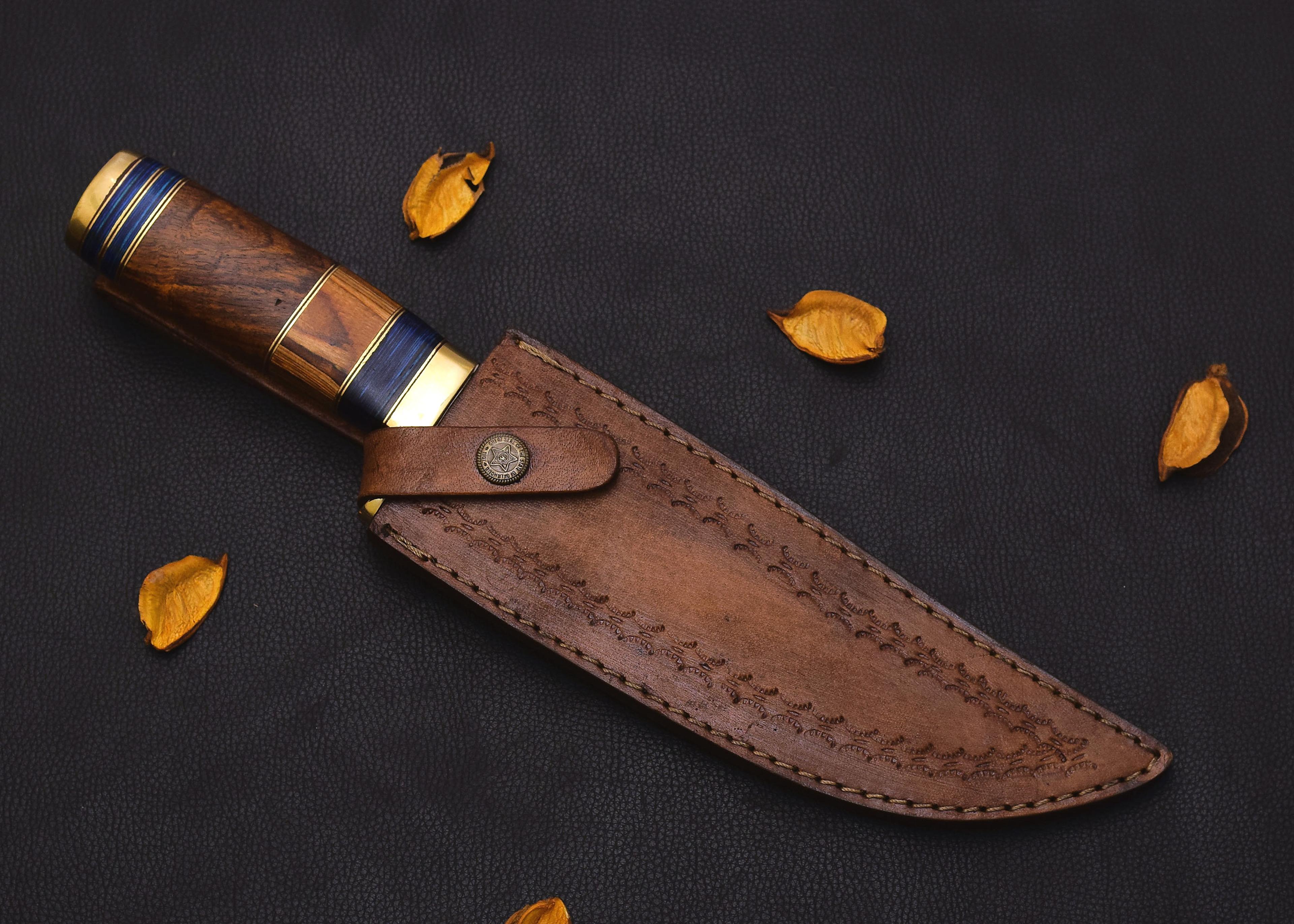 "stainless-steel-knife" hunting-knife-with-sheath" fixed-blade-camping-knife" bowie-knife" handmade-knives" gift-for-men