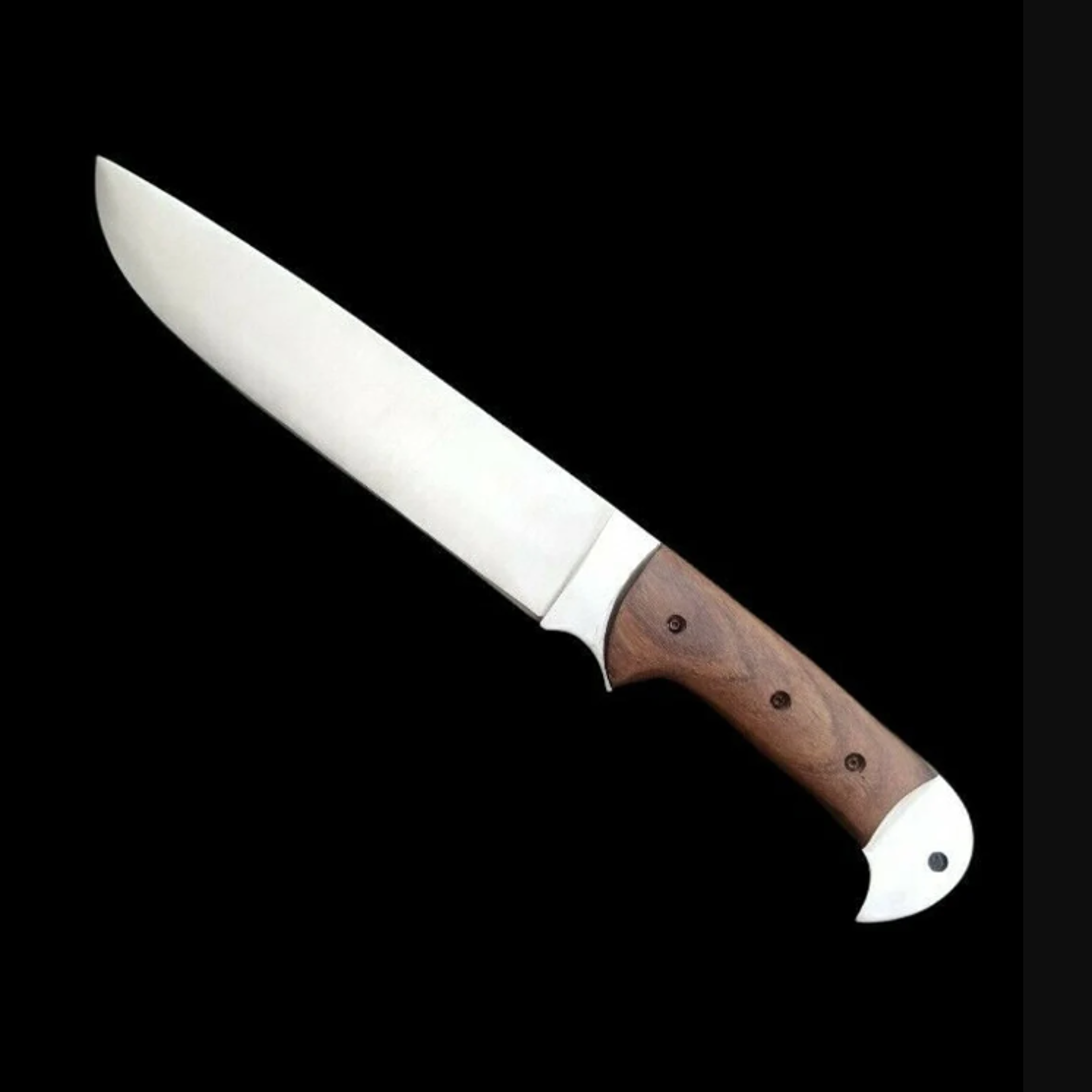 15" custom handmade d2 steel hunting knife, survival d2 steel knife, hunting knives, w/ sheath personalized knife