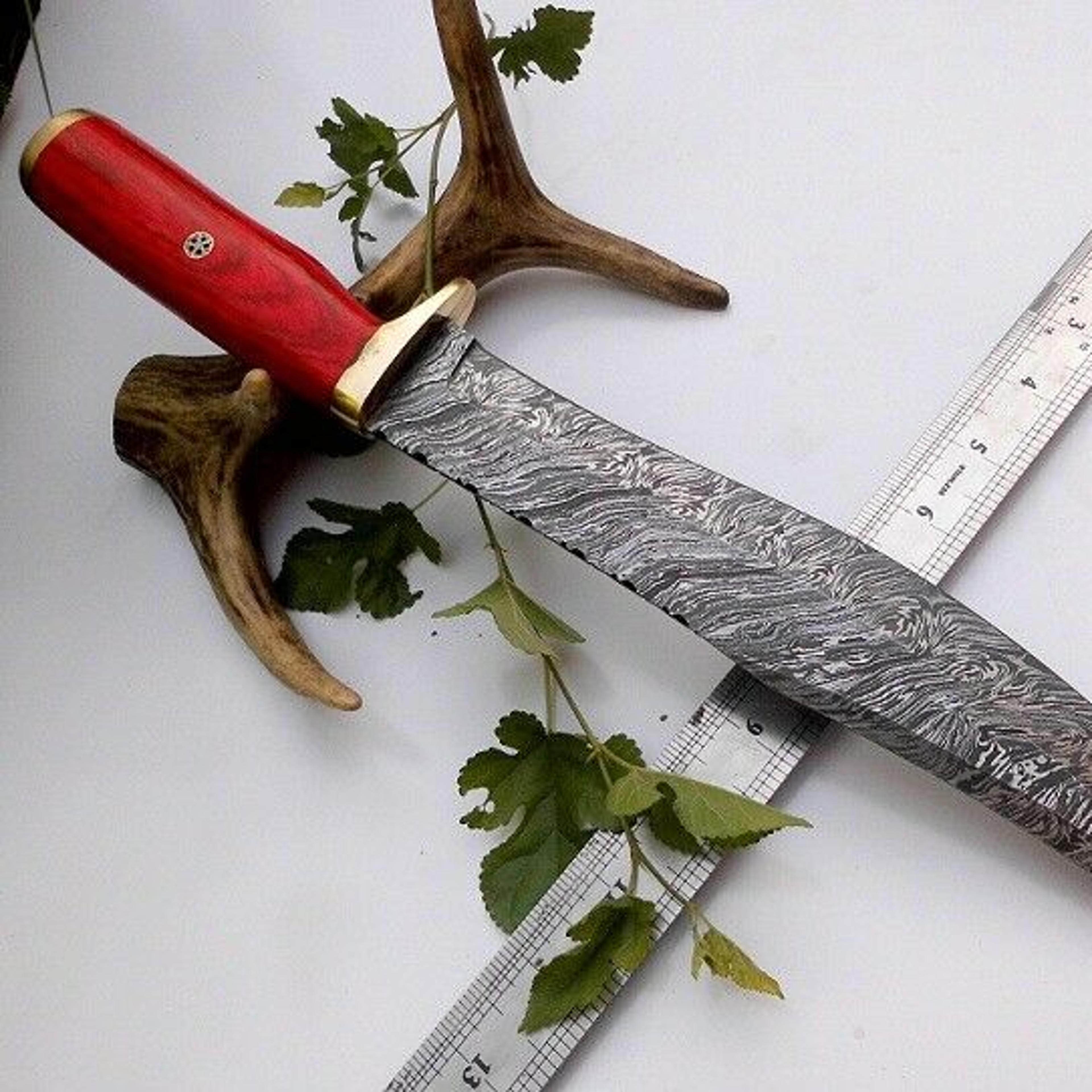 bowie knife, 16 inch hunting knife, handmade bowie knife, damascus steel bowie knife