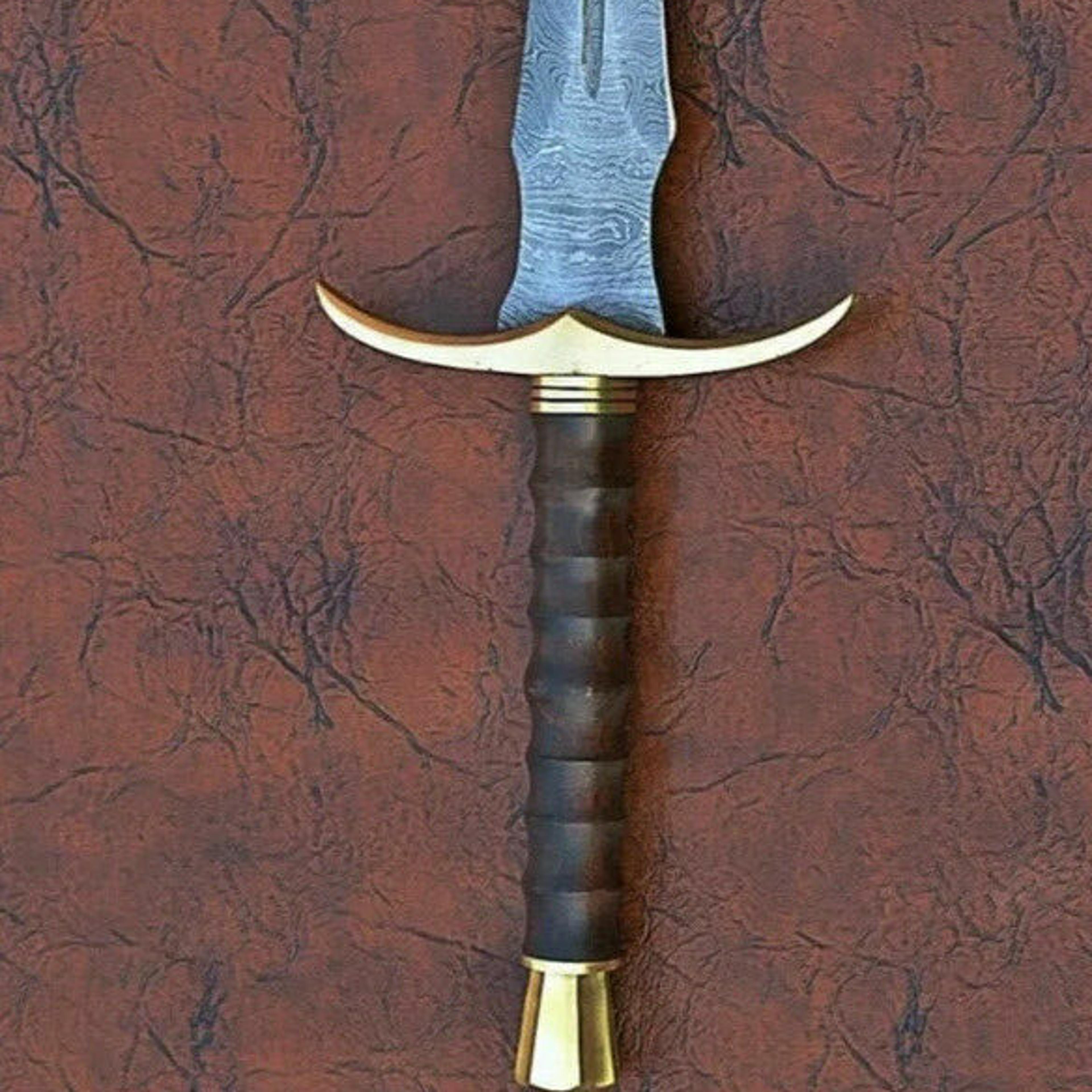 Handmade forged damascus steel viking sword near me in new yorkjpg