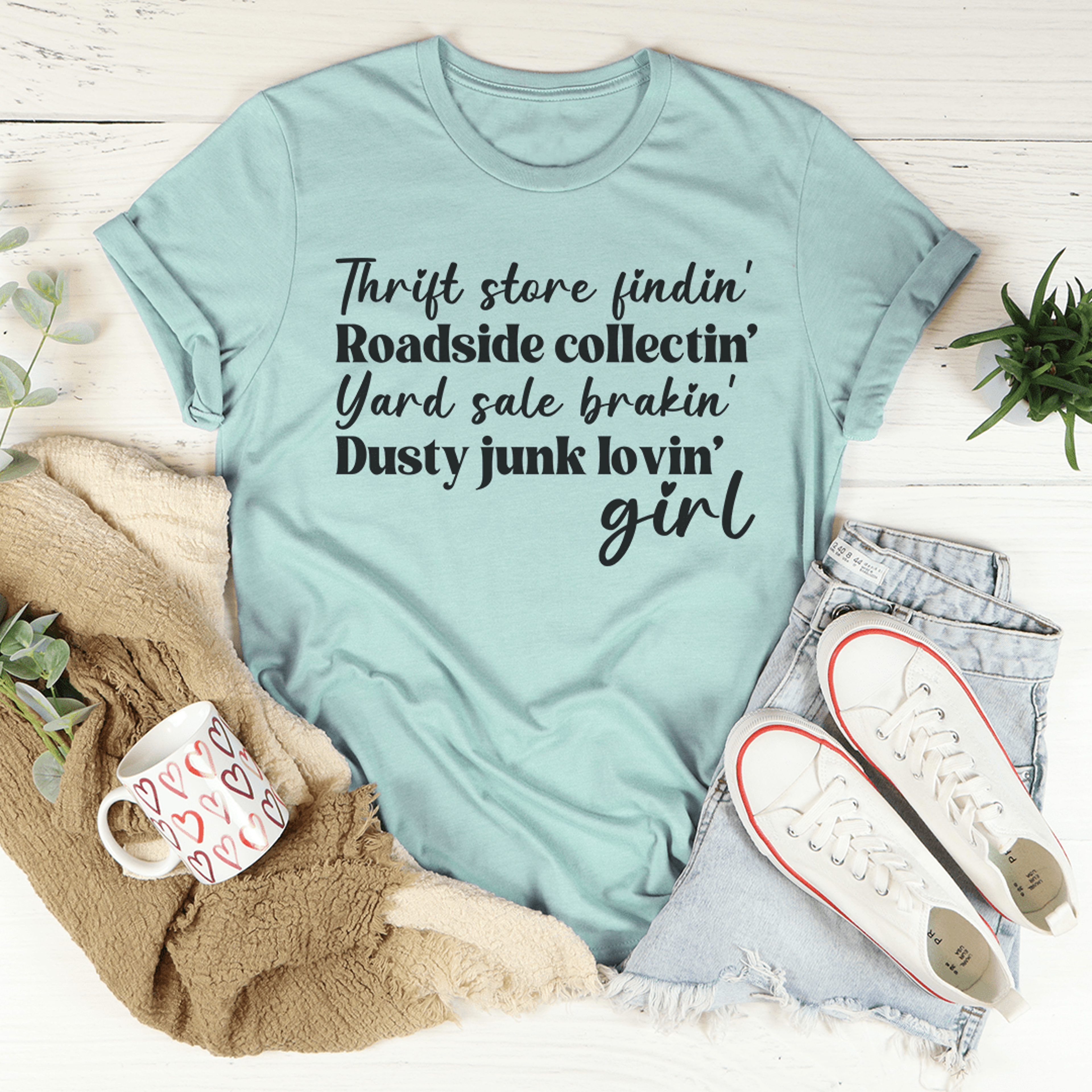 thrift store girl tee