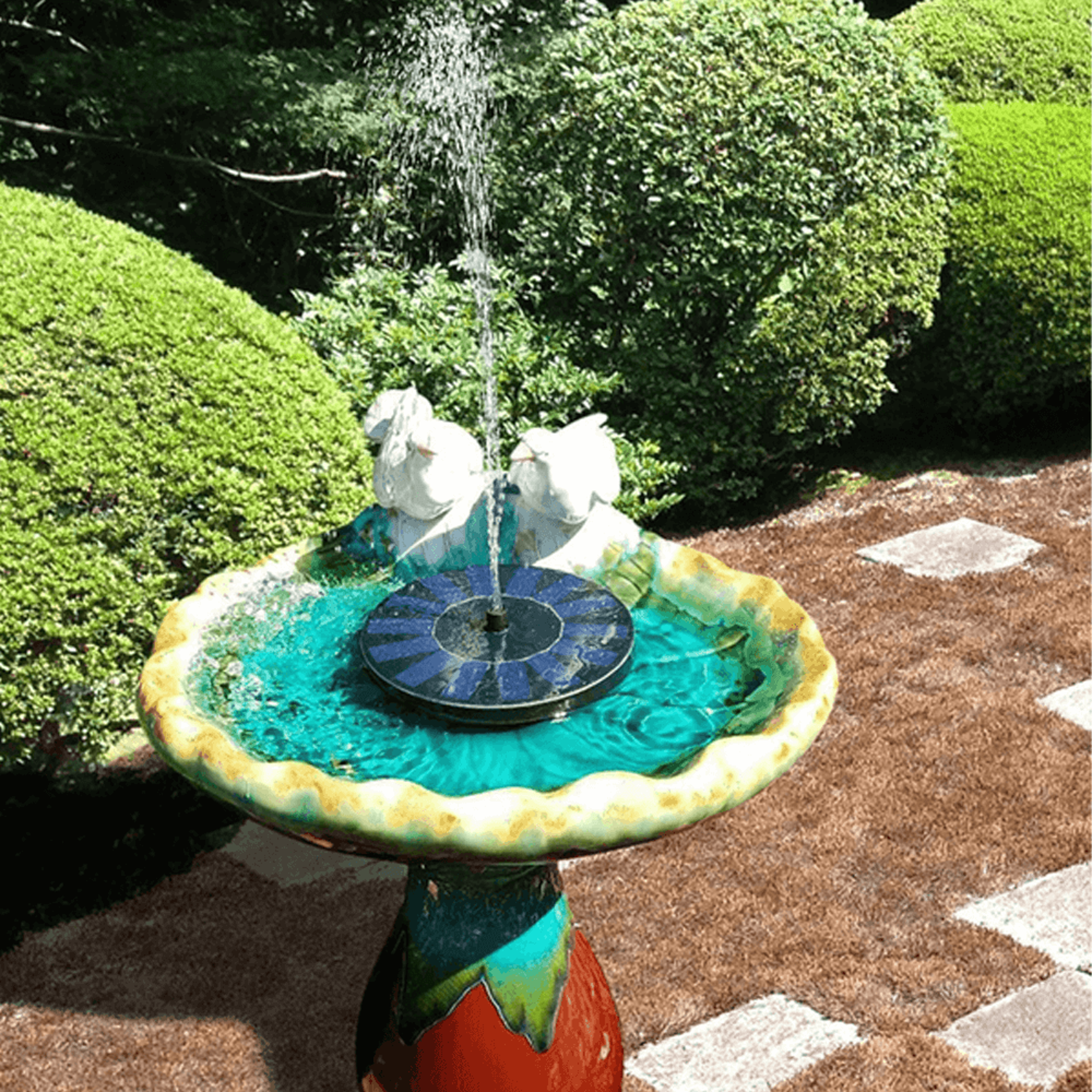 solar fountain for beautifying garden and outdoor