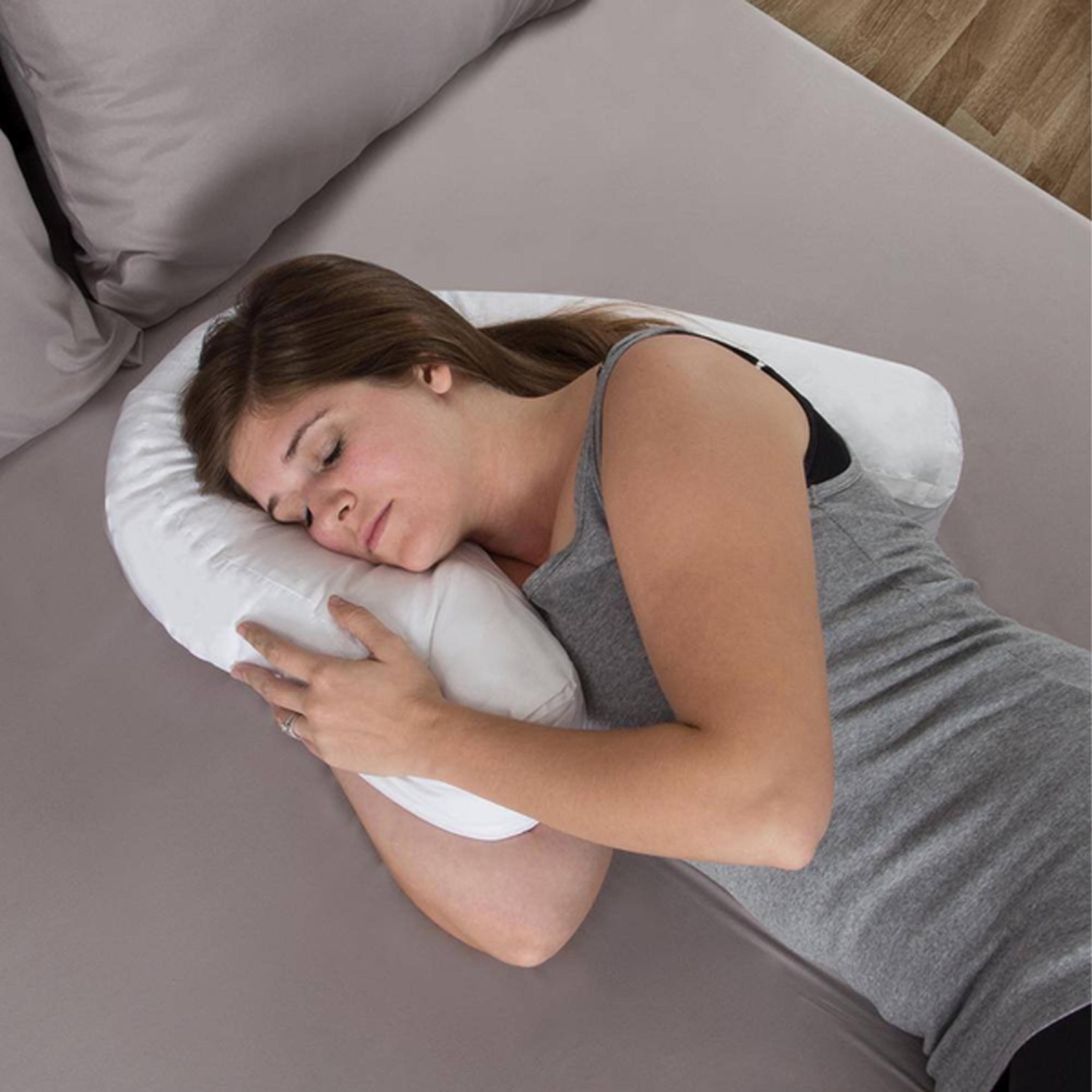ergonomic comfort pillow with breathable fabric to sleep soundly and improve wellness