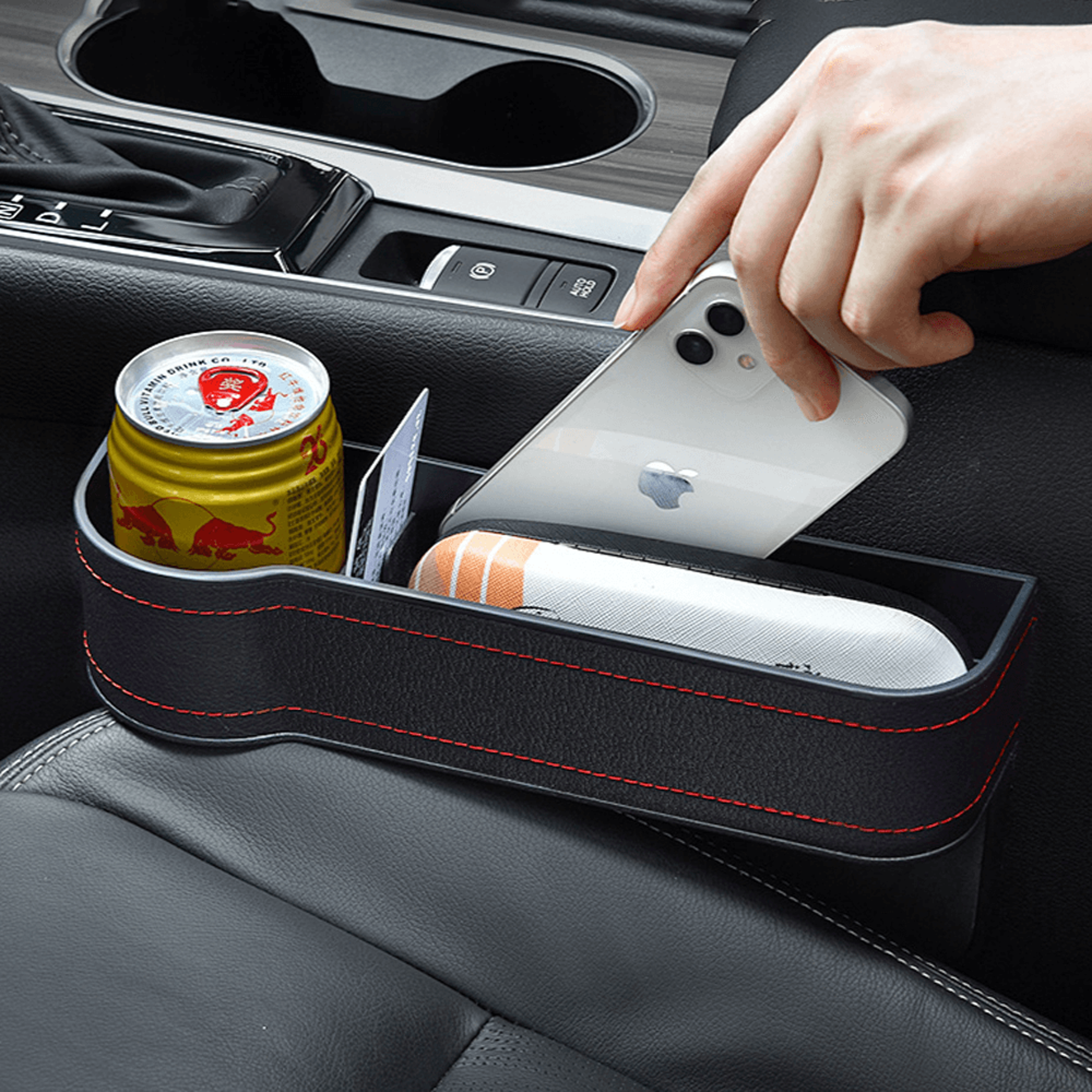 universal car seat gap storage box