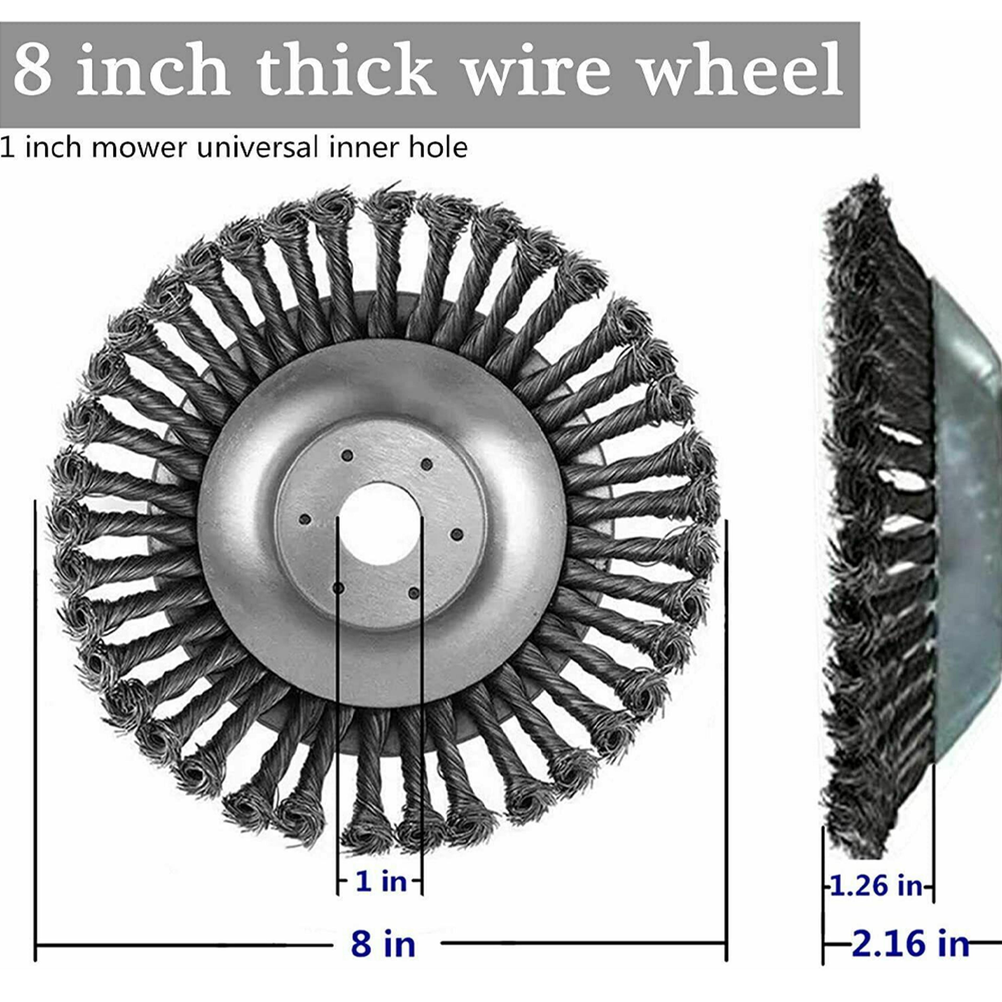 Heavy-Duty Steel Wire Weed Brush for Outdoor Maintenance 4