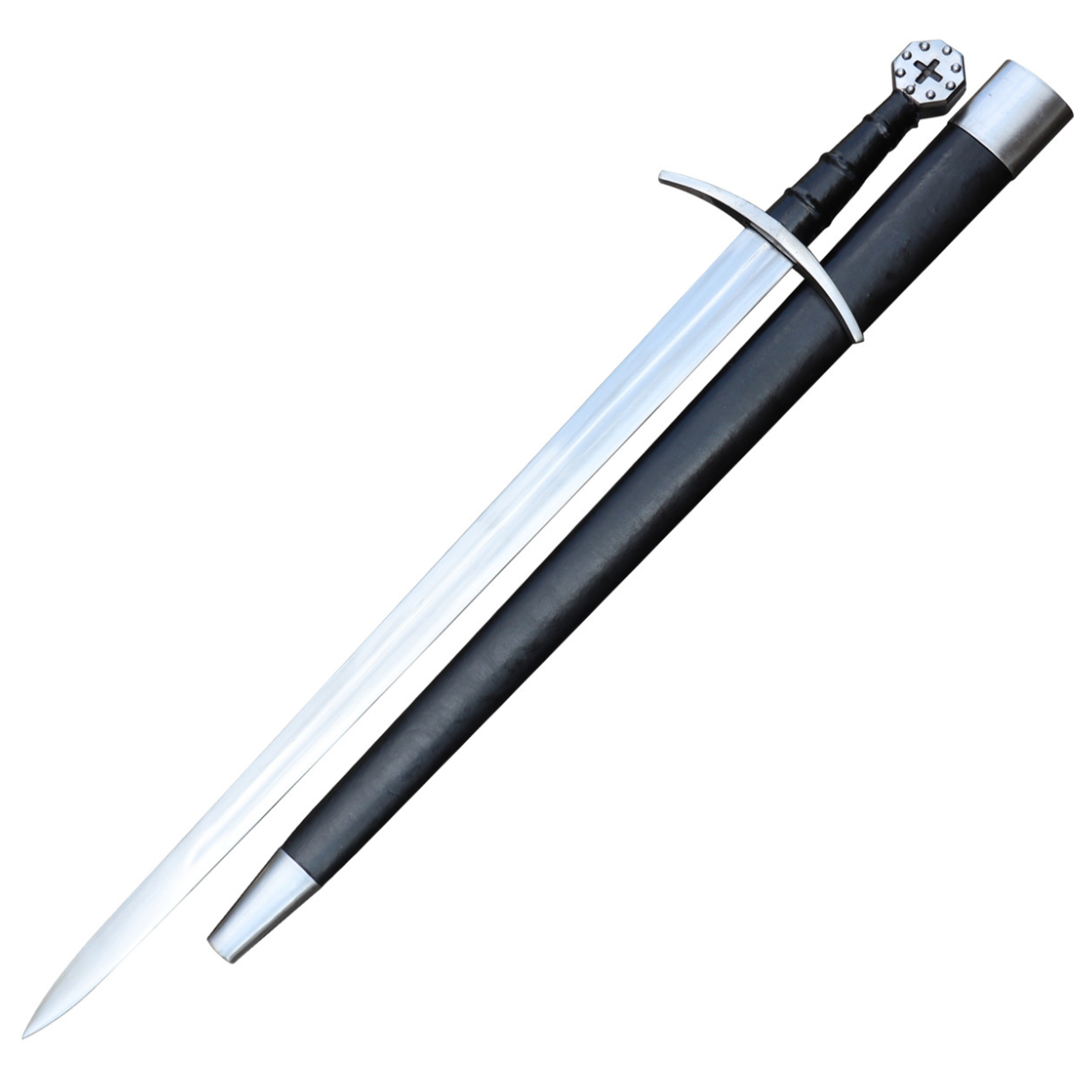 decorative medieval holy knight templar sword with scabbard - a timeless piece of history for your home decor