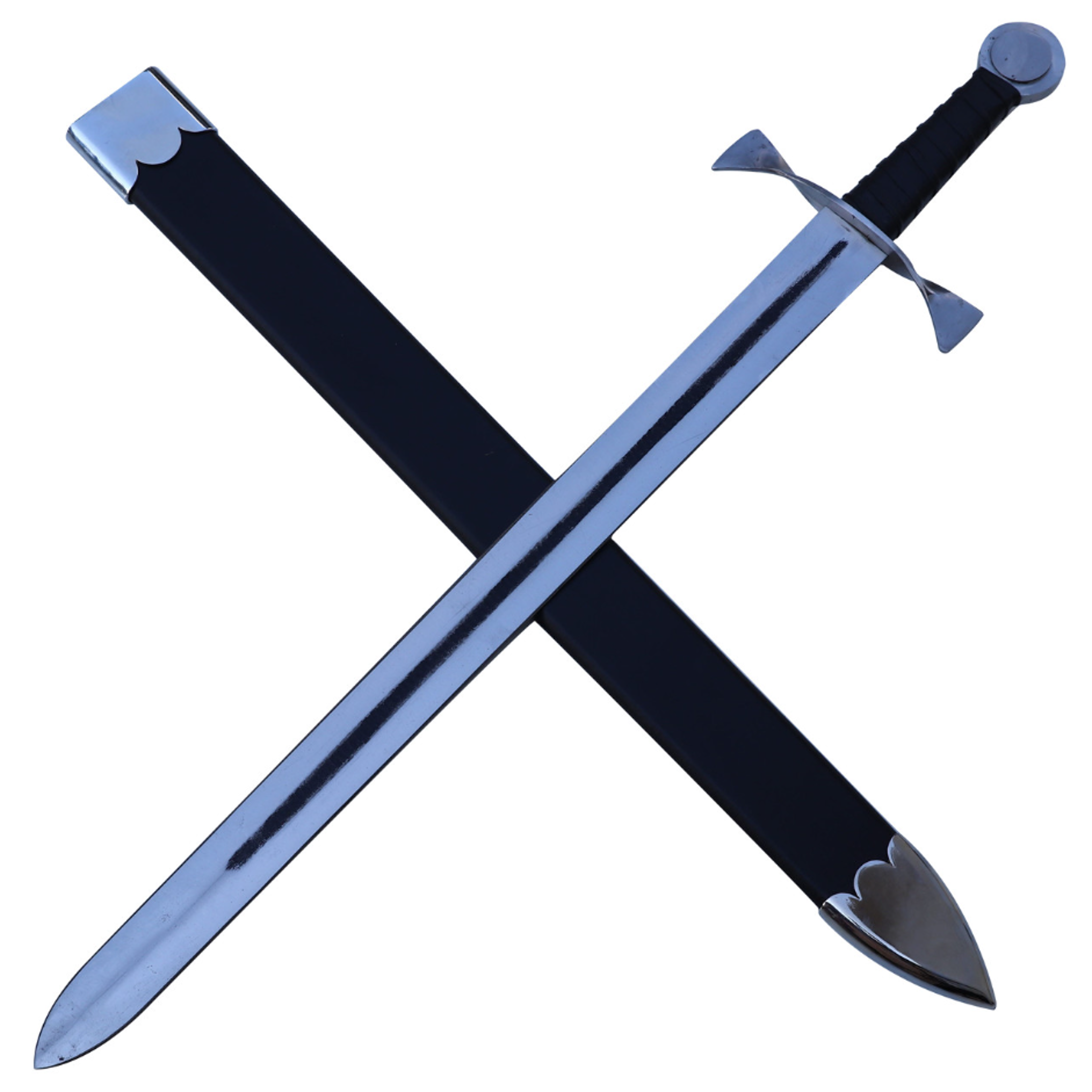 mirrored illusion medieval dual tone sword - experience the magic of dual-tone blades
