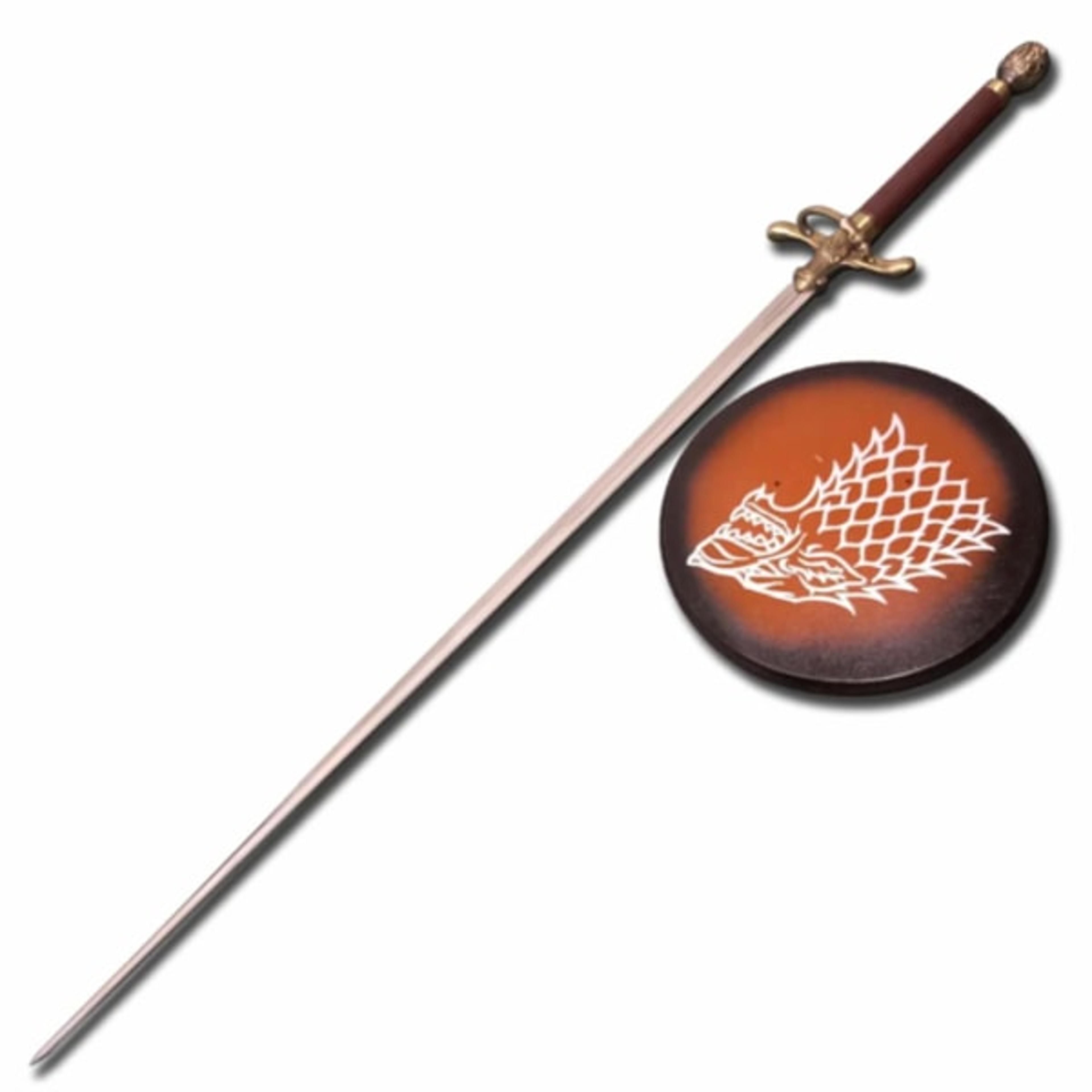 game of thrones – needle sword replica | arya starks legendary blade with wall plaque
