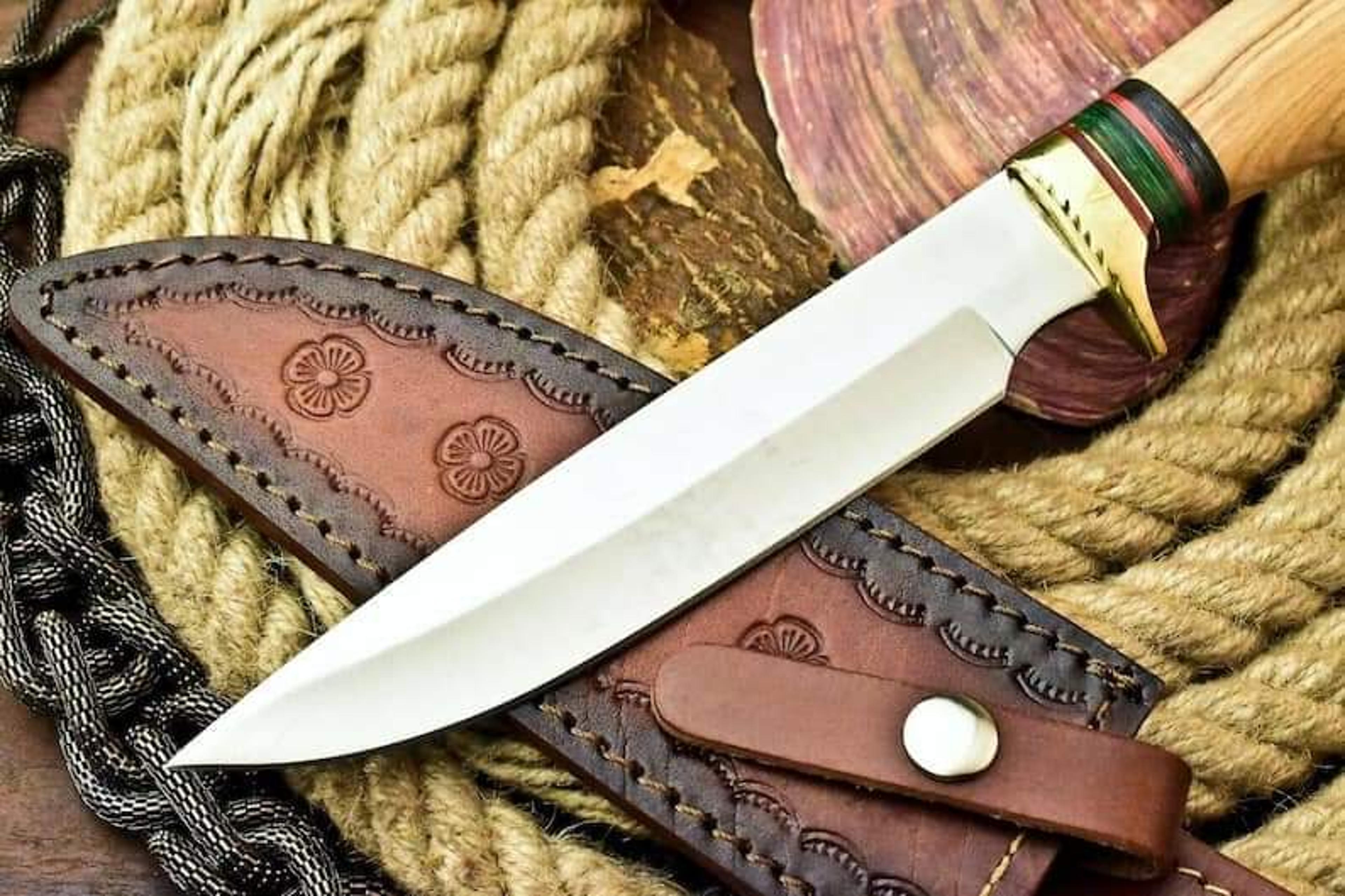 "stainless-steel-knife"hunting-knife-with sheath"fixed-blade-camping-knife, bowie-knife, handmade-knives, gifts-for-men.