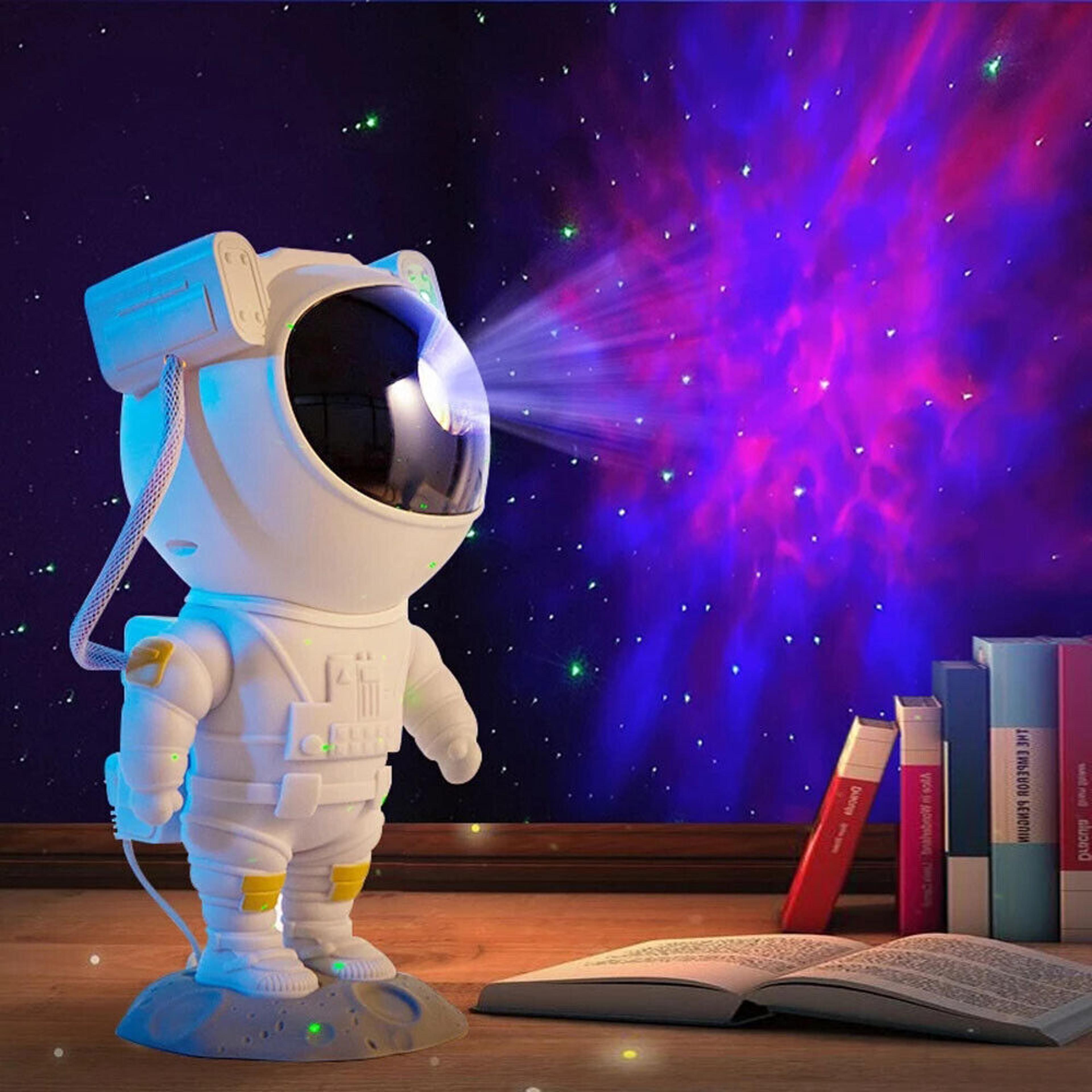 astronaut galaxy starry night light