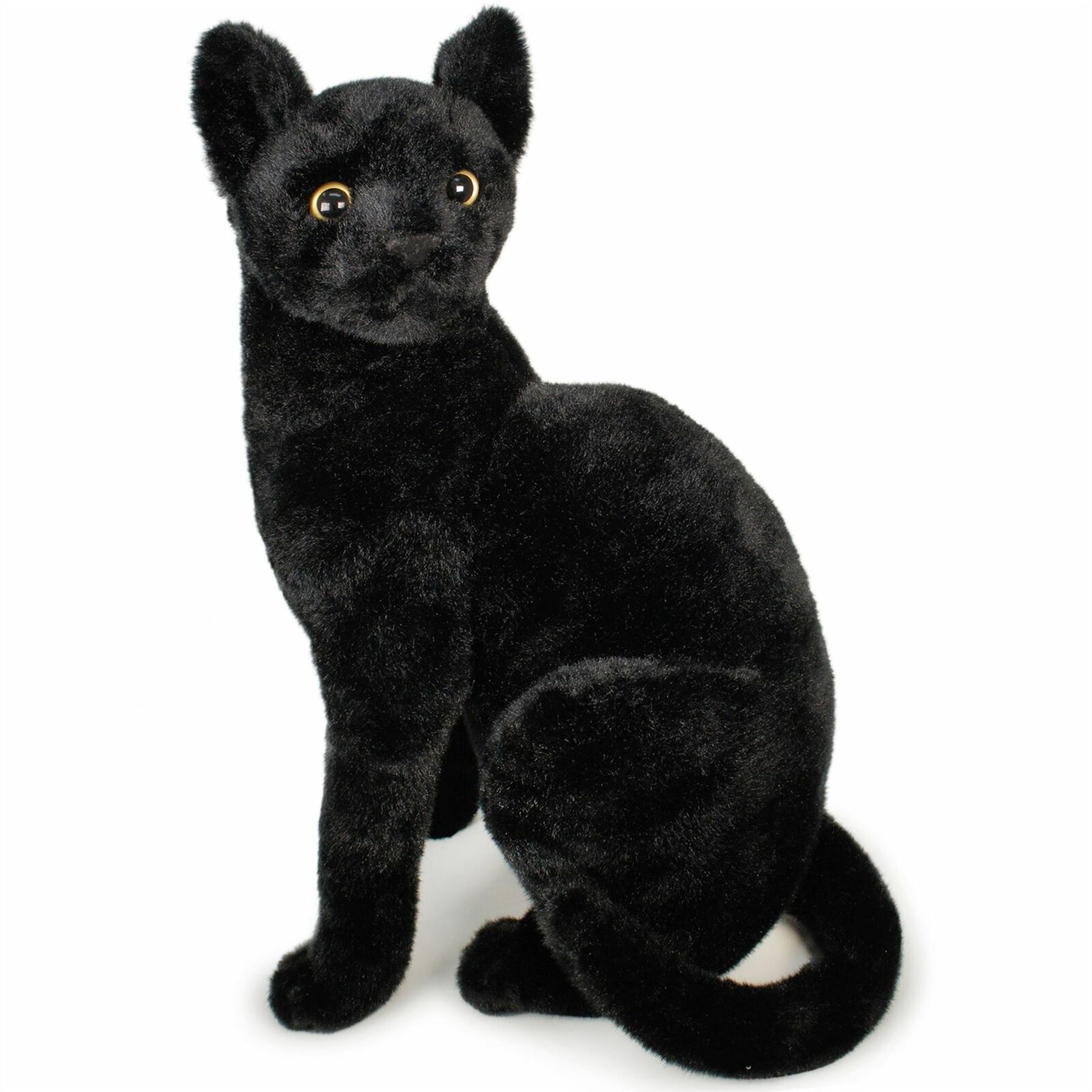 boone black cat plush toy soft stuffed cat pillow for cozy decor & gifts