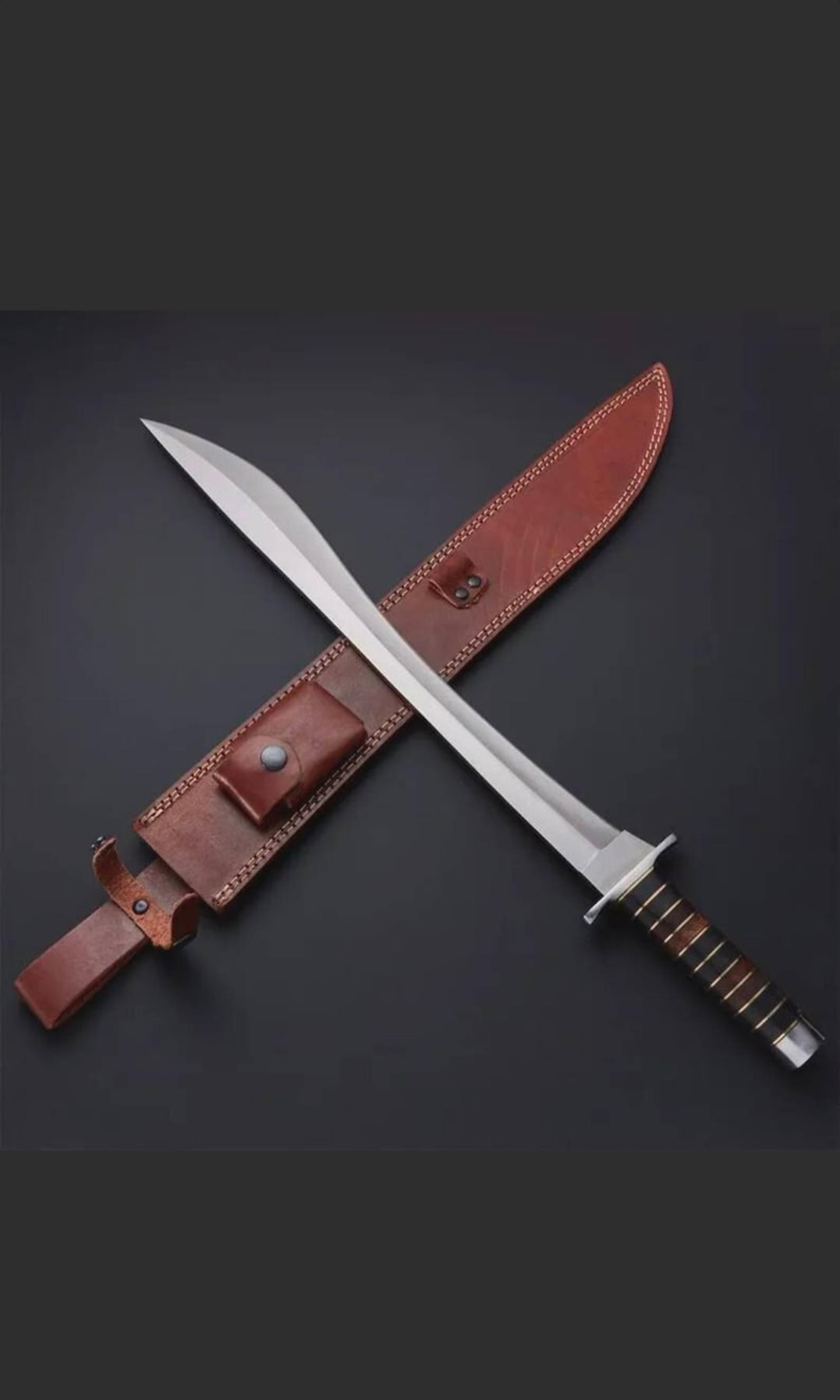 dager knife custom hand forged damascus steel full tang skyward link's