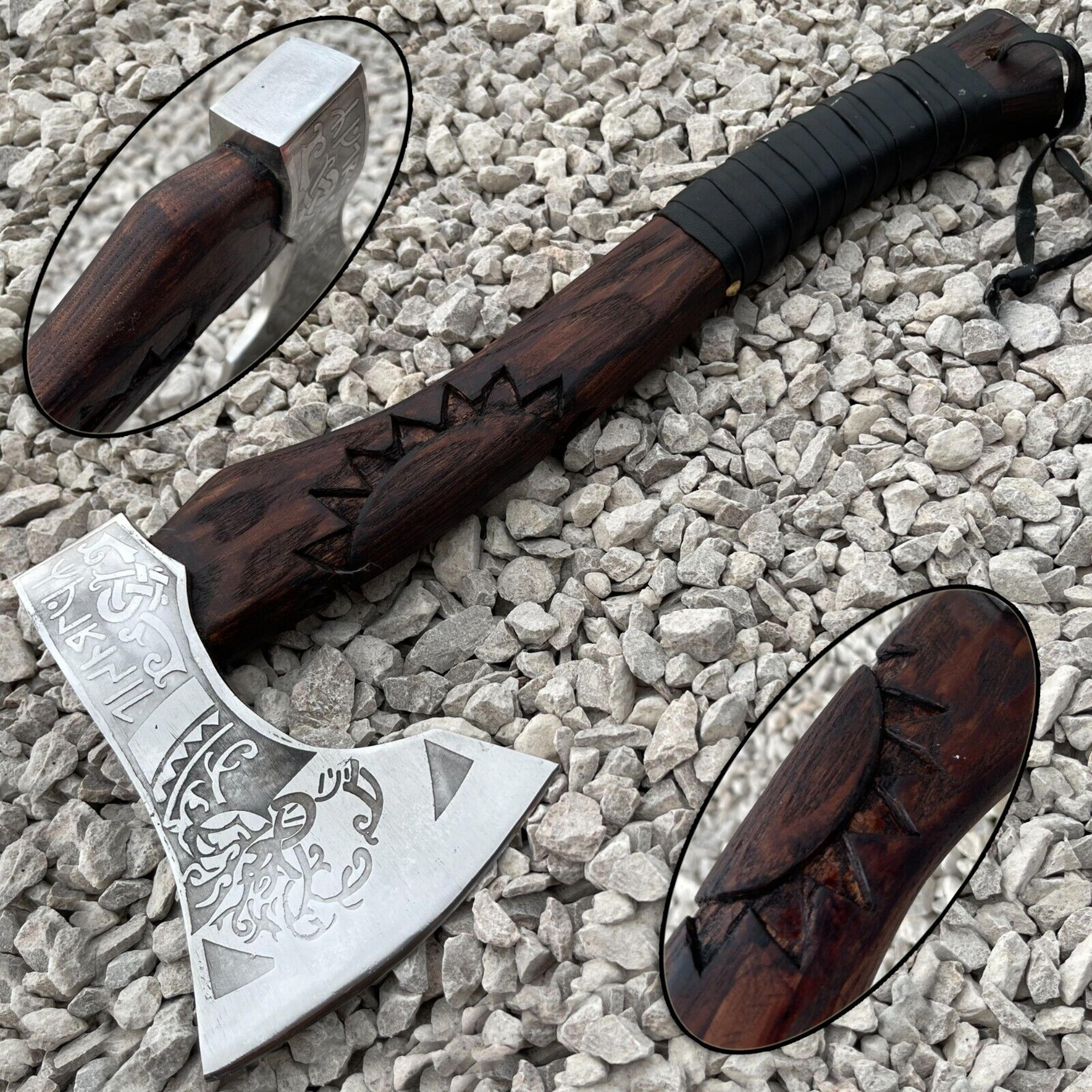 viking axe custom handmade carbon steel blade hunting axe camping axe christmas