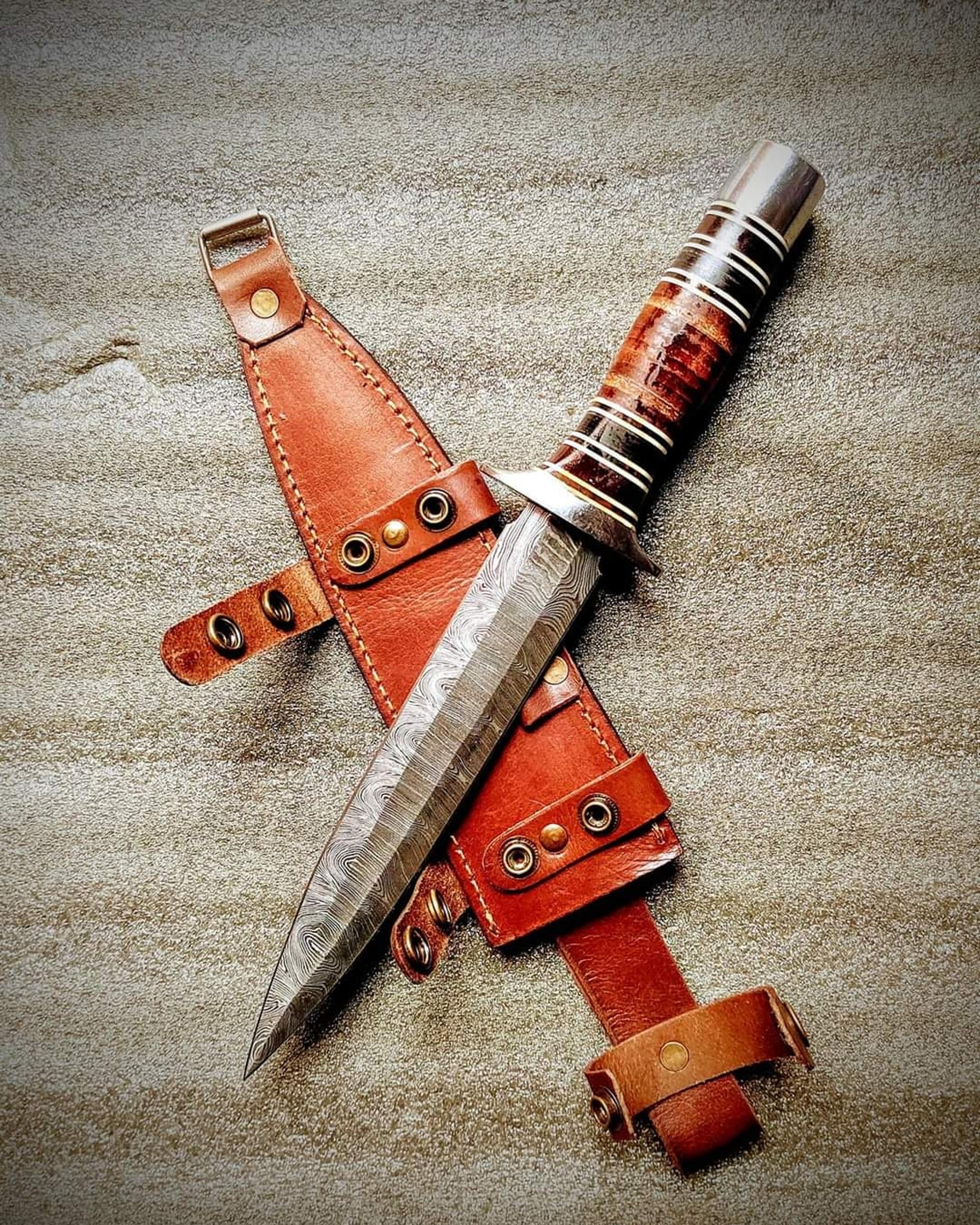 stainless-steel-knife, hunting-knife-with sheath,fixed-blade-camping-knife, bowie-knife, handmade-knives, gifts-for-men.